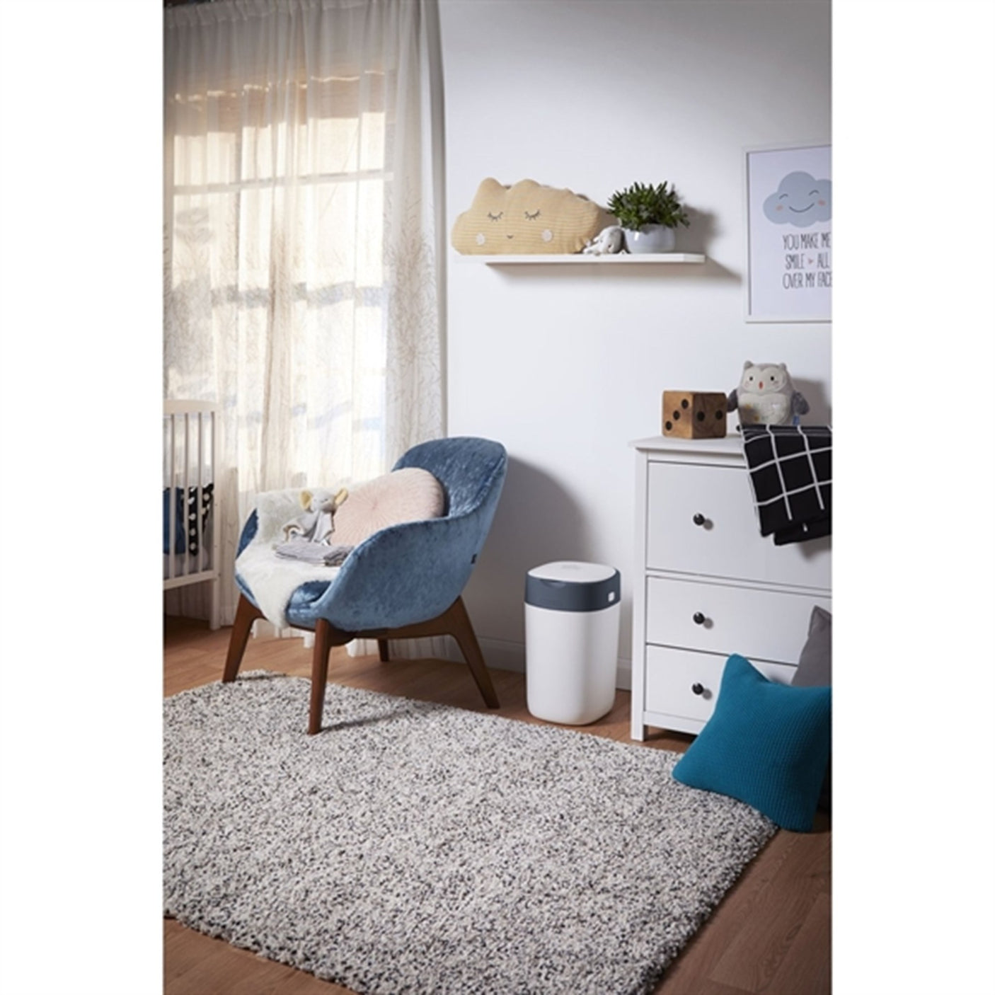 Tommee Tippee Twist & Click Diaper Bin White