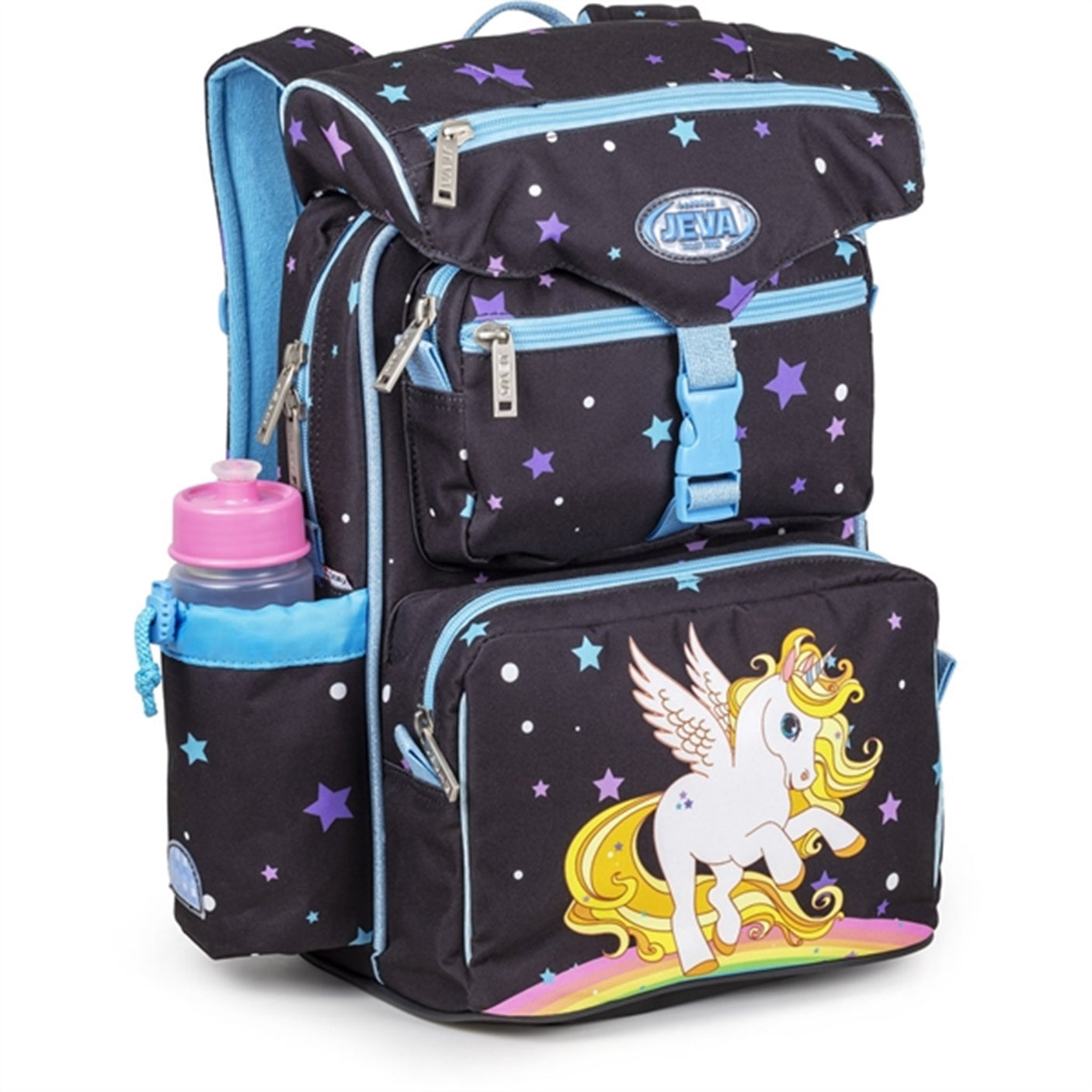 JEVA School Bag Golden Unicorn