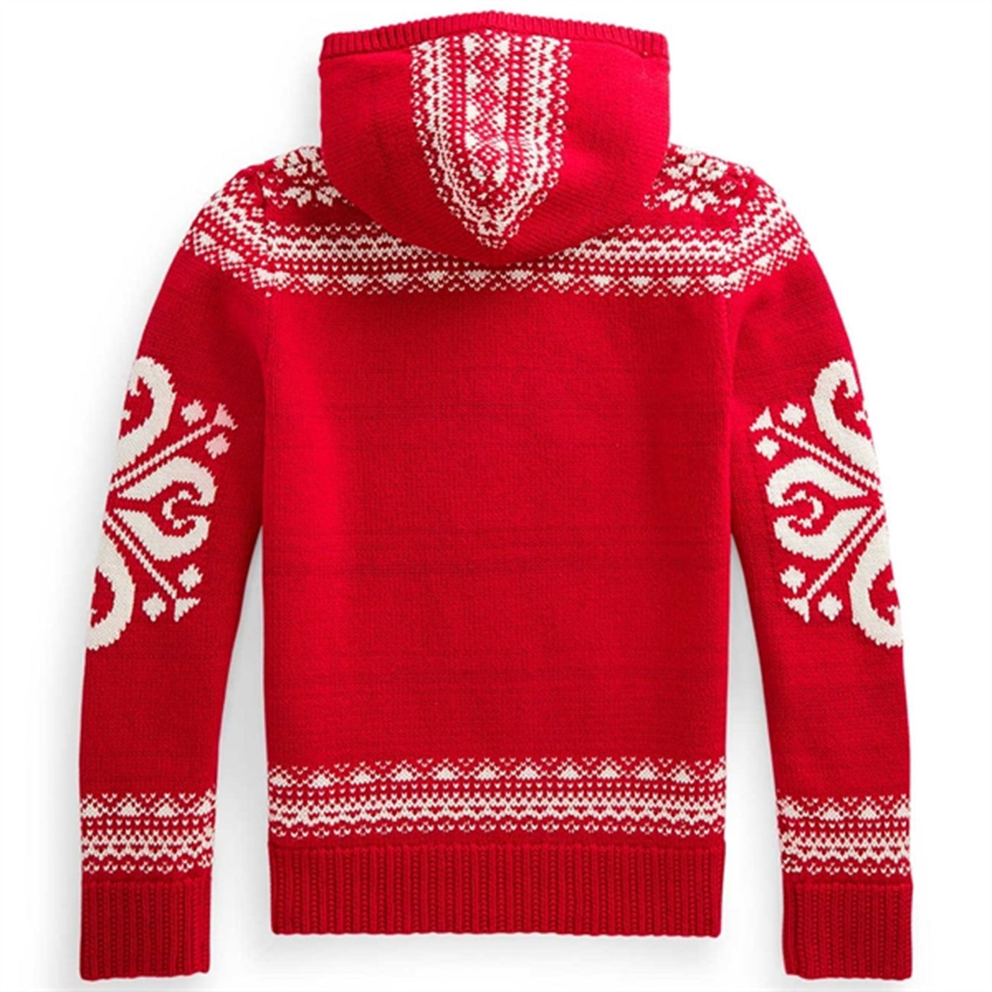 Polo Ralph Lauren Girl Long Sleeved Knit Hoodie Red