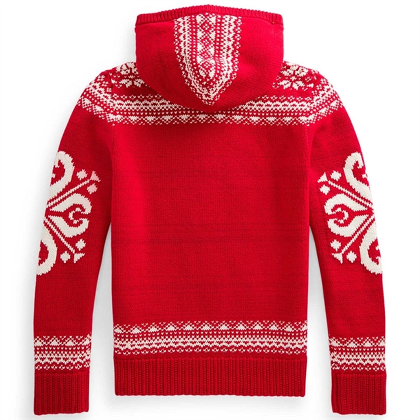 Polo Ralph Lauren Girl Long Sleeved Knit Hoodie Red