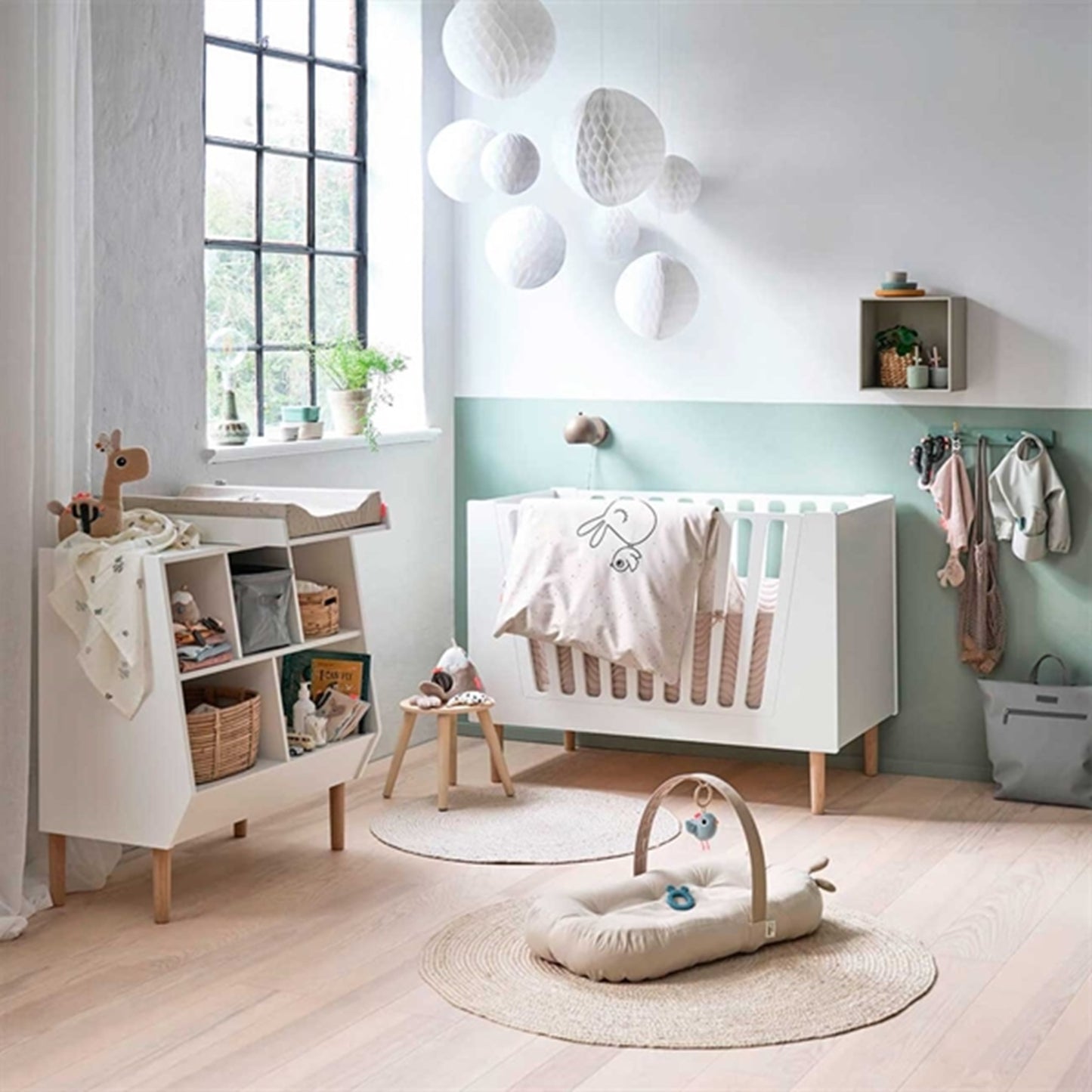 Done by Deer Changing Pad Easy Wipe Confetti Sand