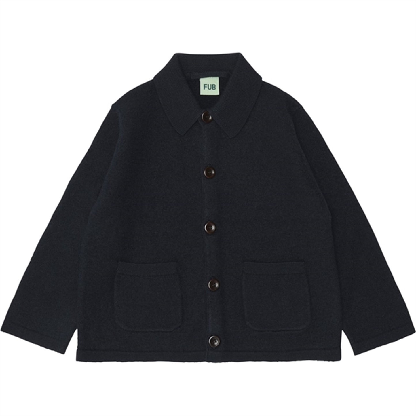 FUB Felted Coat Dark Navy