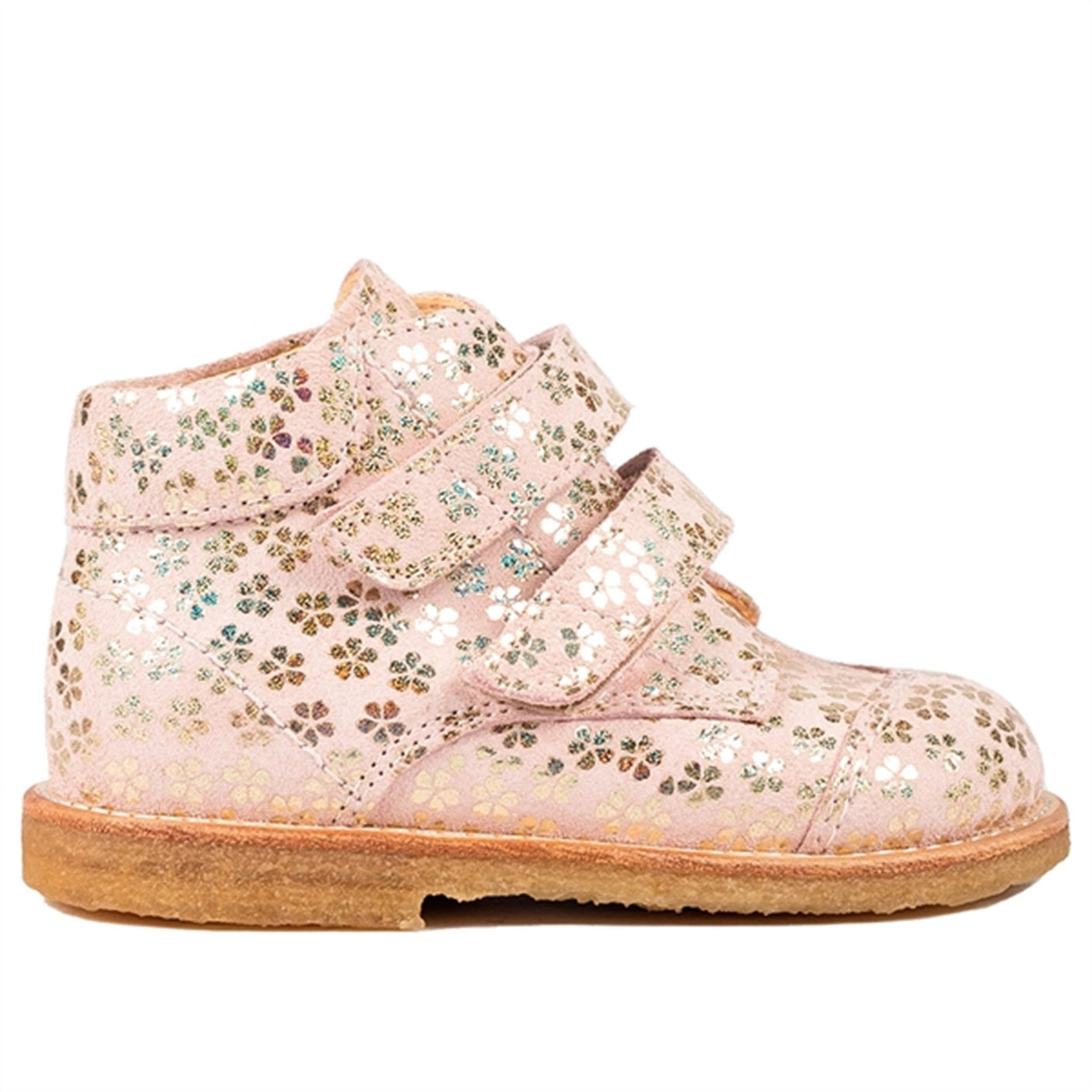 Angulus Starter Shoes Rose Gold Flowers