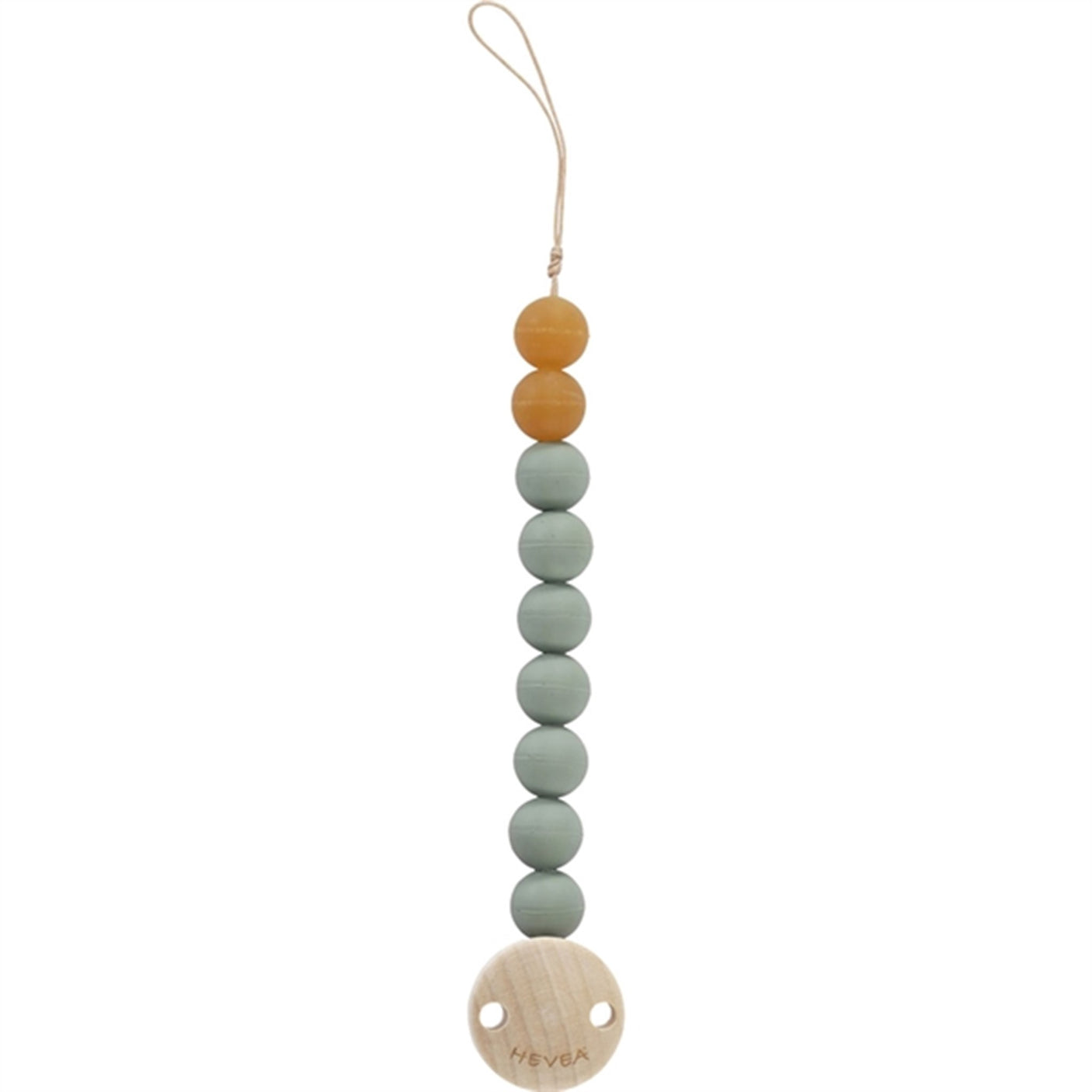 Hevea Pacifier Holder Moss Green
