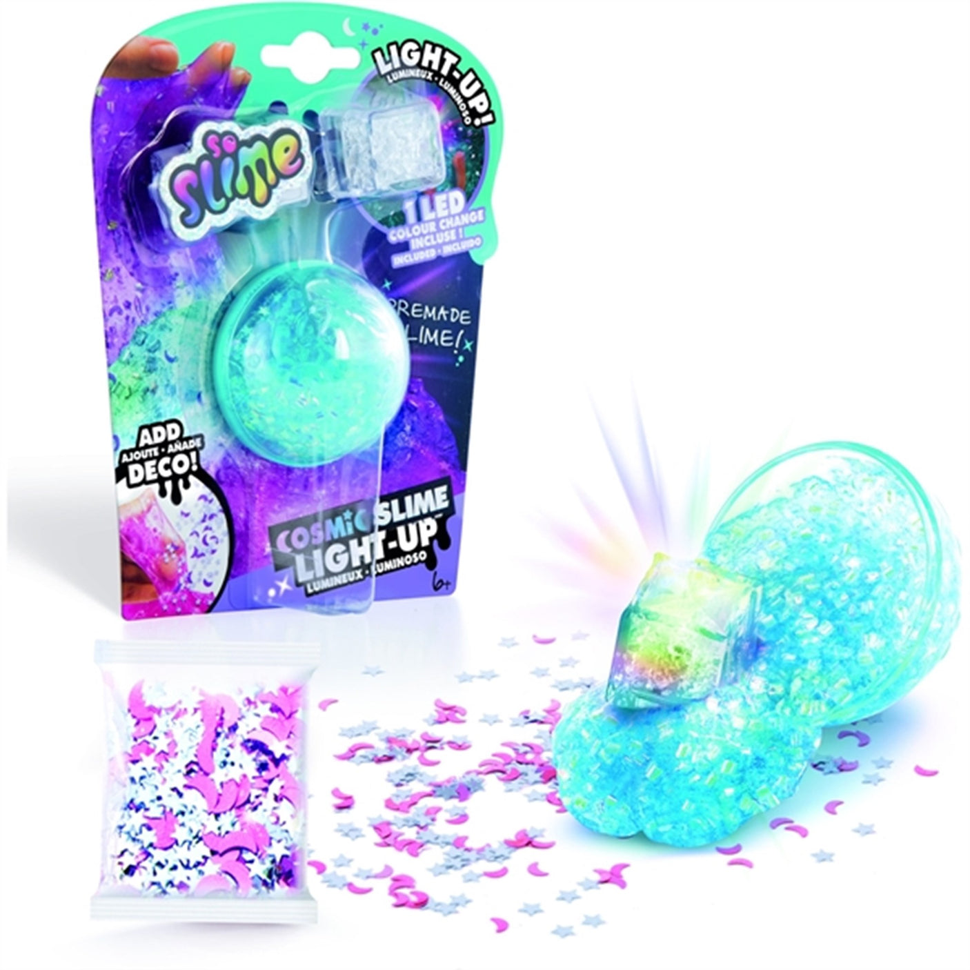 So Slime Light Up Cosmic Crunch Blue