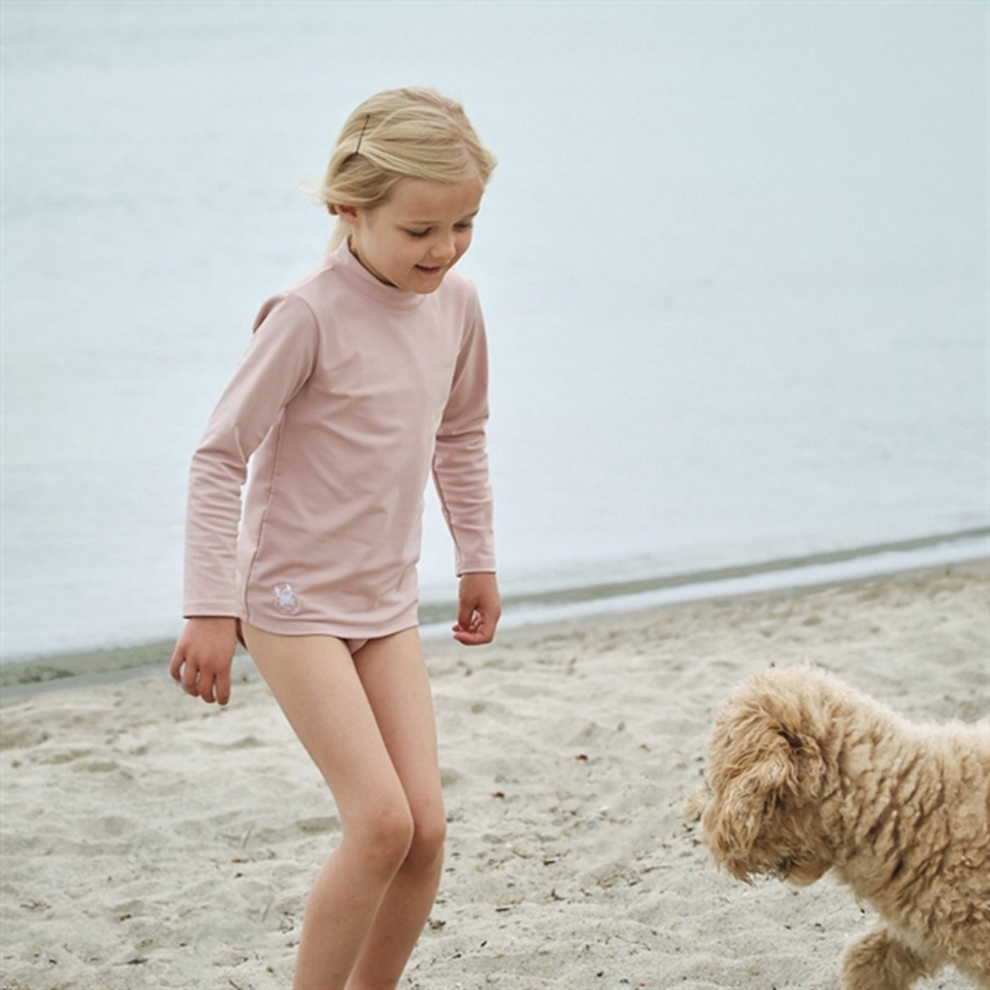Petit Crabe Rose Nude Sydney Swim Shirt