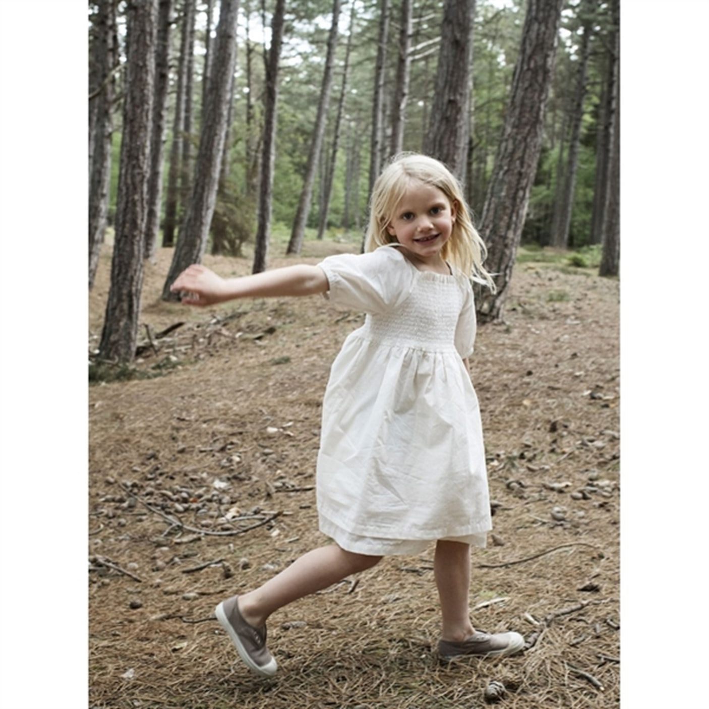 Serendipity Offwhite Smock Dress