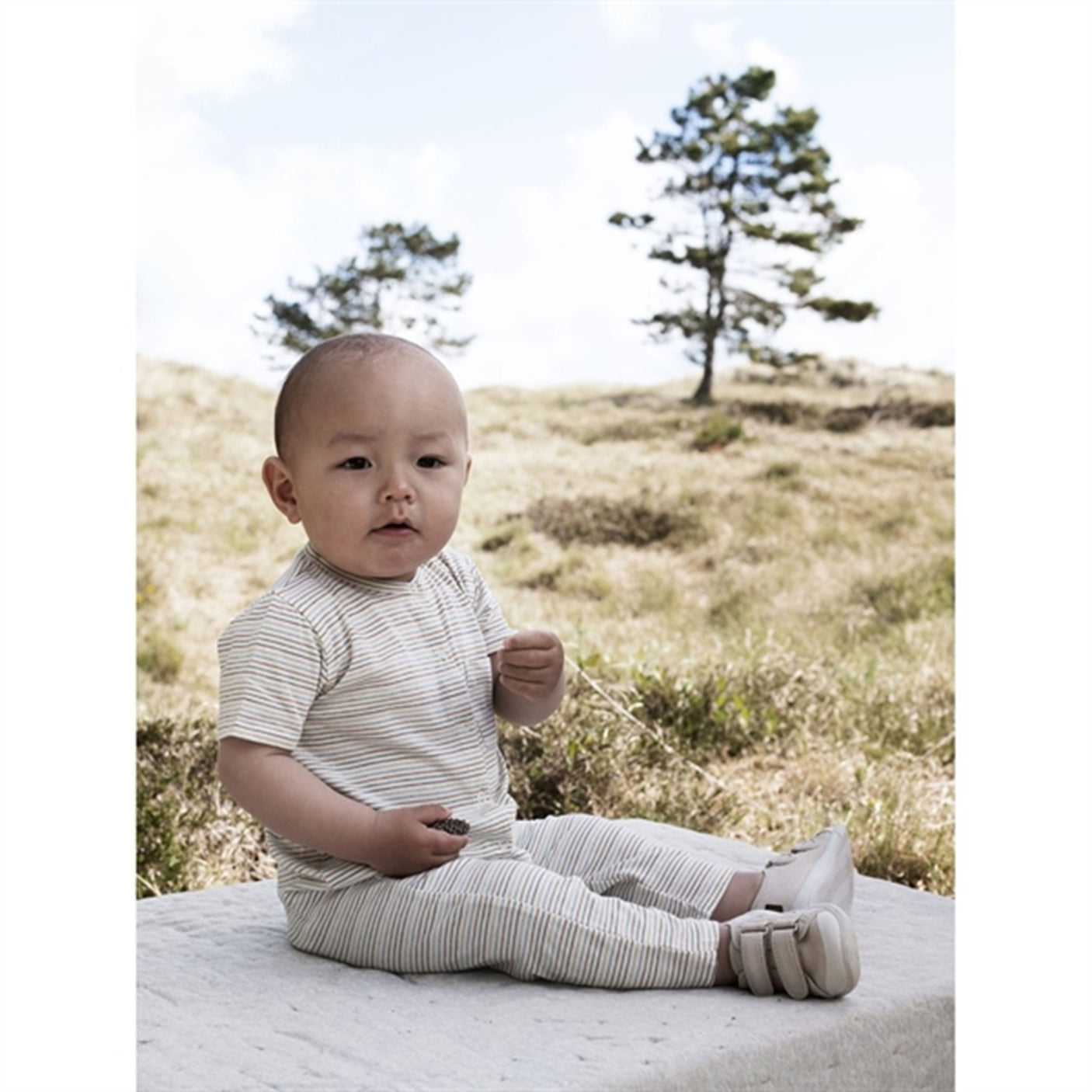 Serendipity Rainbow Stripe Baby Jersey Pocket Suit