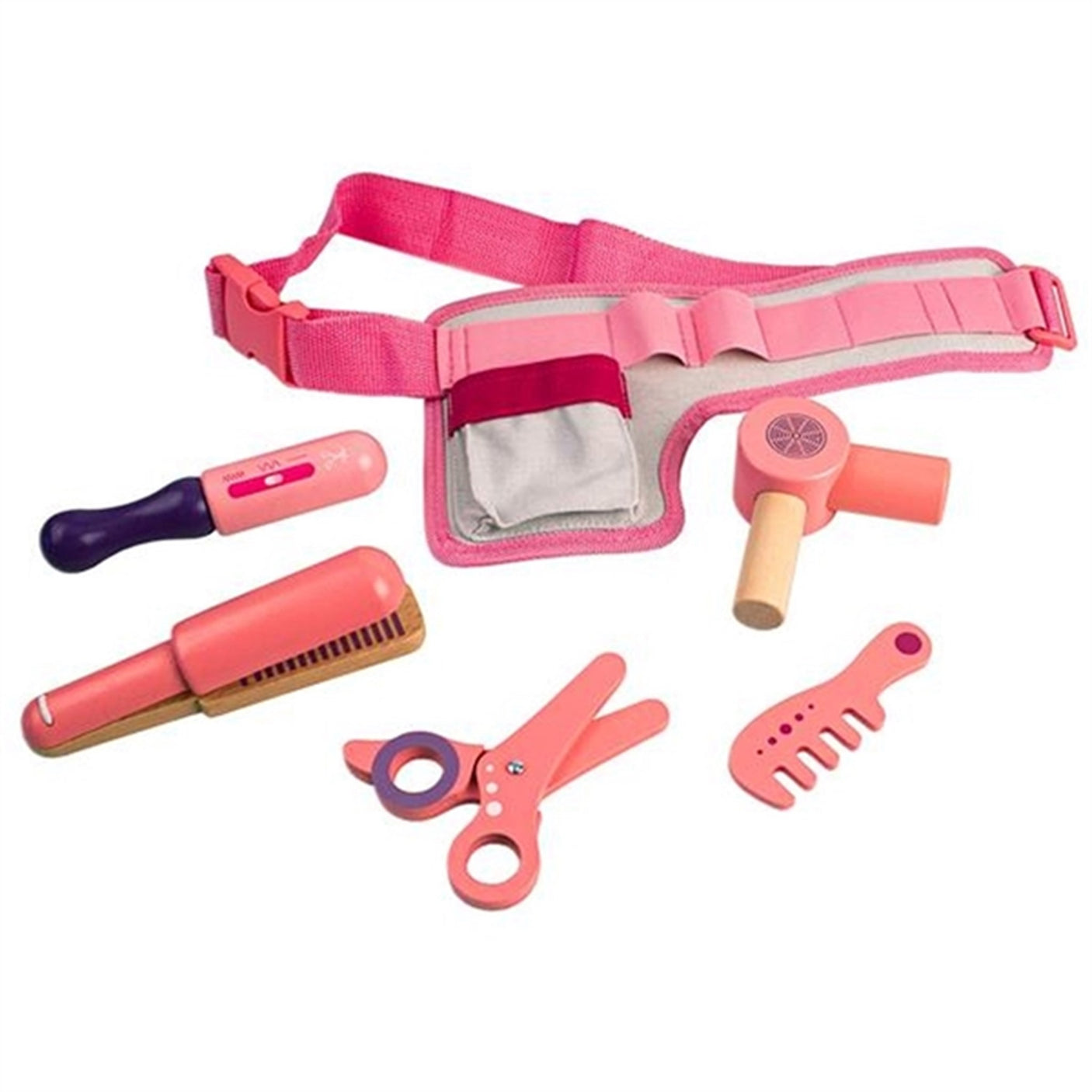 Magni Hairdresser Set with Belt Pink