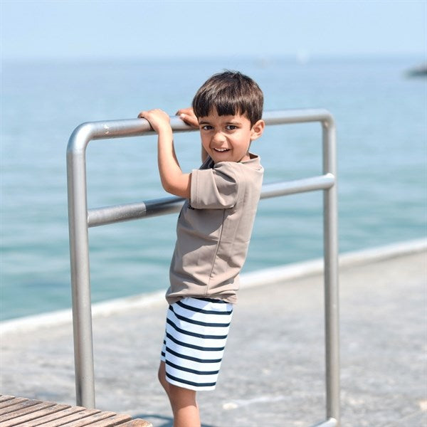 Petit Crabe Taupe Milou Vita Swim Shirt
