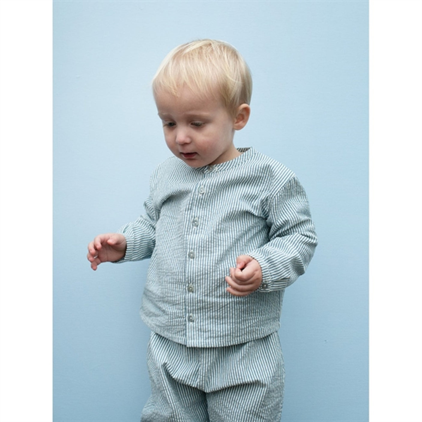 Serendipity Sapphirestripe Baby Shirt