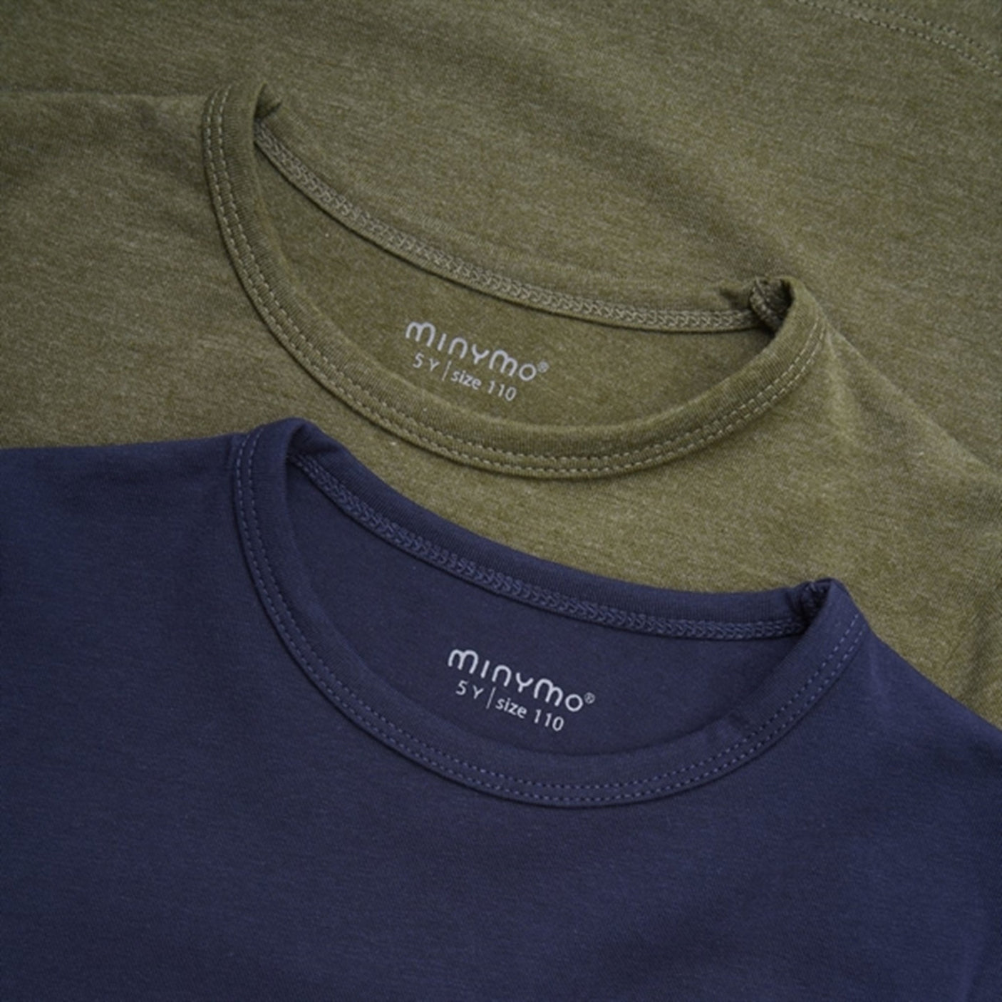 Minymo Dark Olive Blouse Basic 34 2-pack NOOS