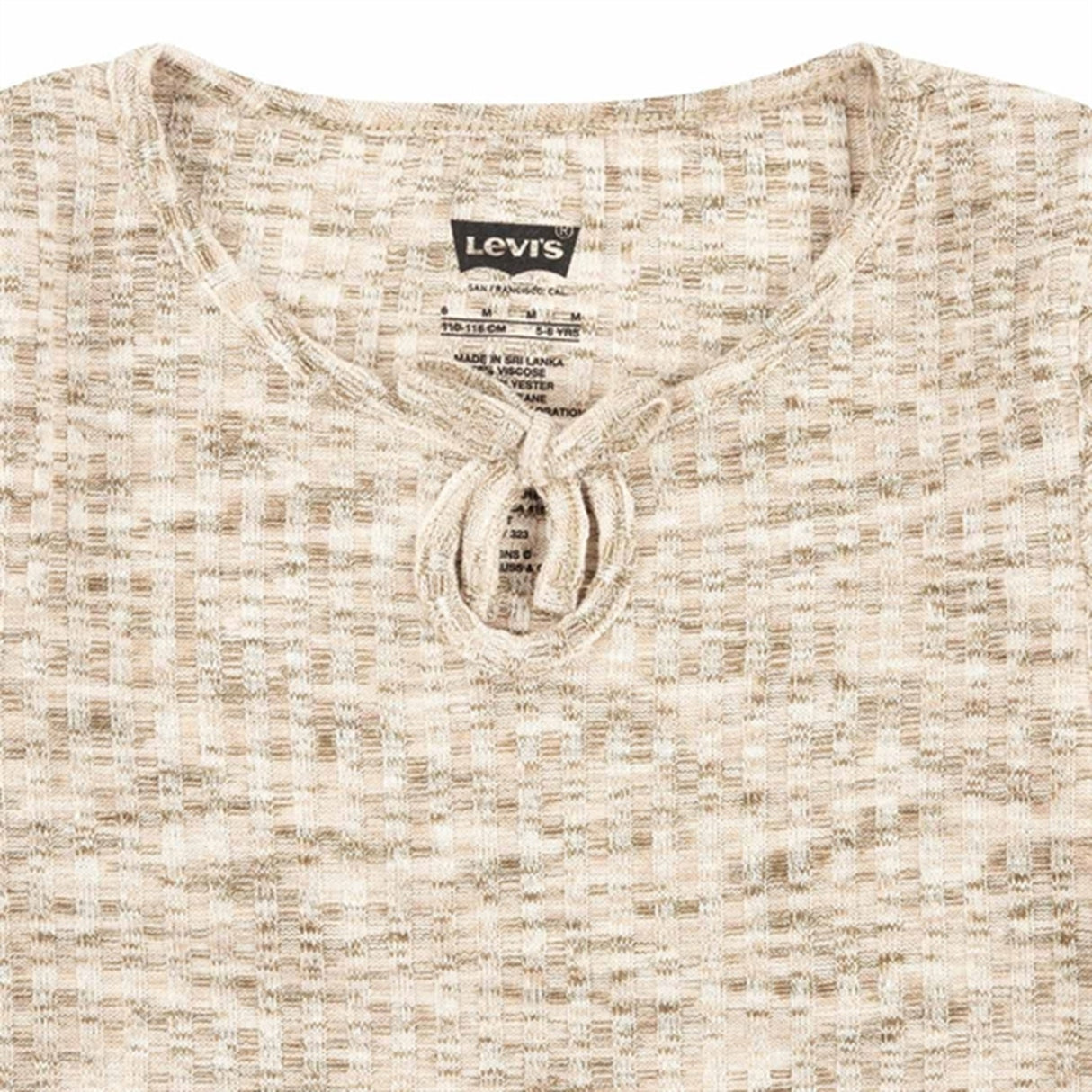 Levi's Space Dye Long Sleeve Blouse Creme Brulee