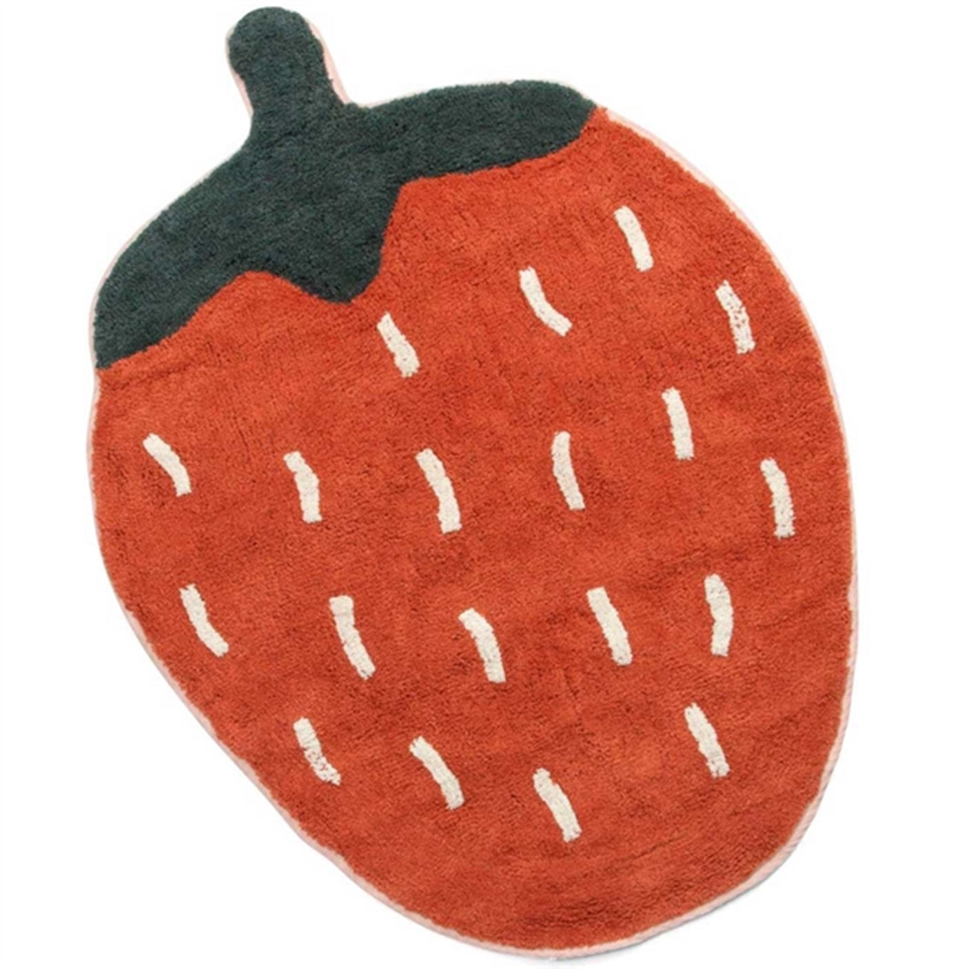 Sebra Floor Mat Woven Strawberry