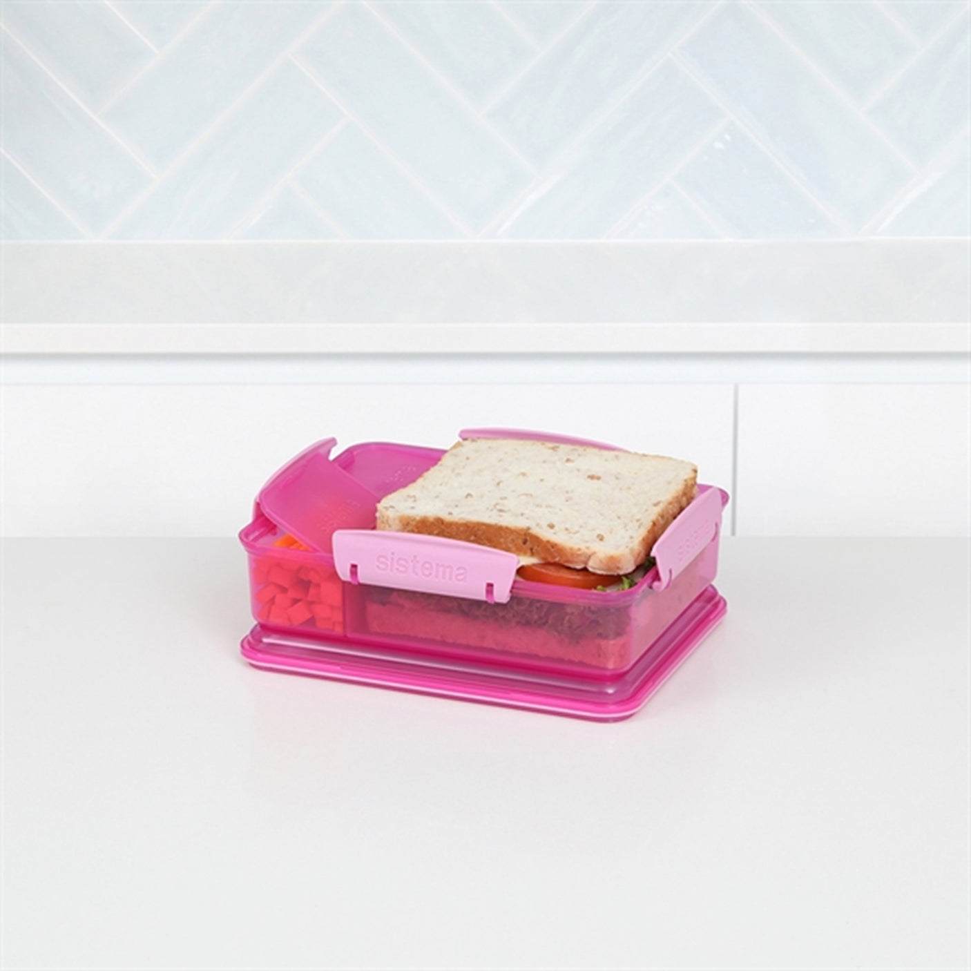 Sistema Snack Attack Duo Lunch Box 975 ml Pink
