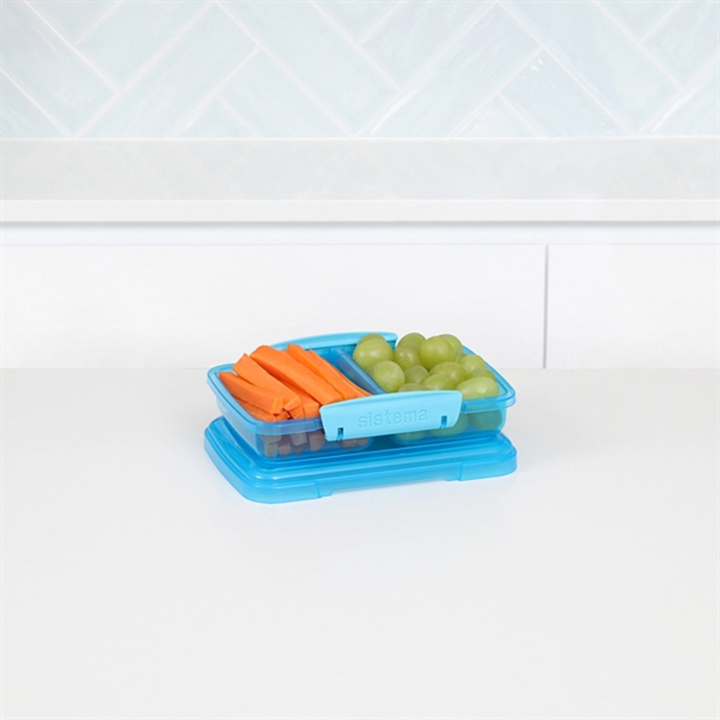 Sistema Small Split Lunch Box 350 ml Blue