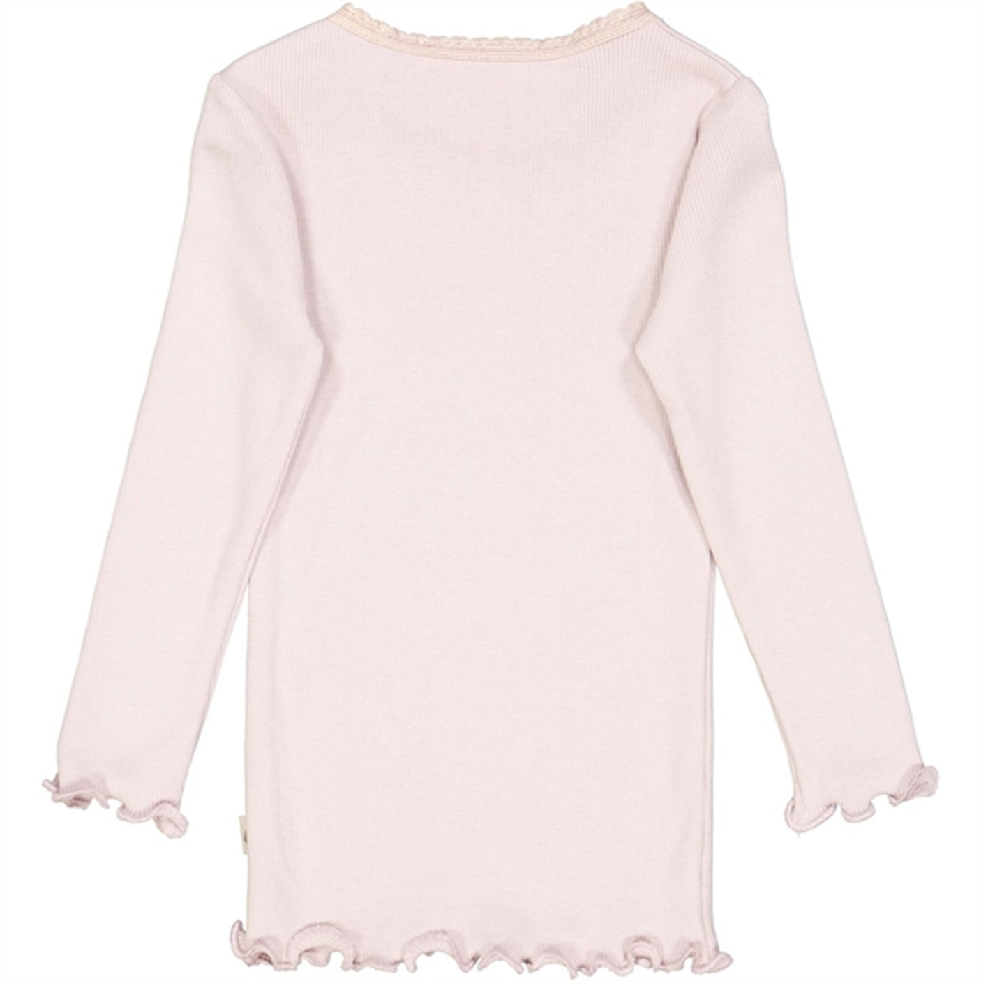 Wheat Soft Lilac Rib Lace Blouse