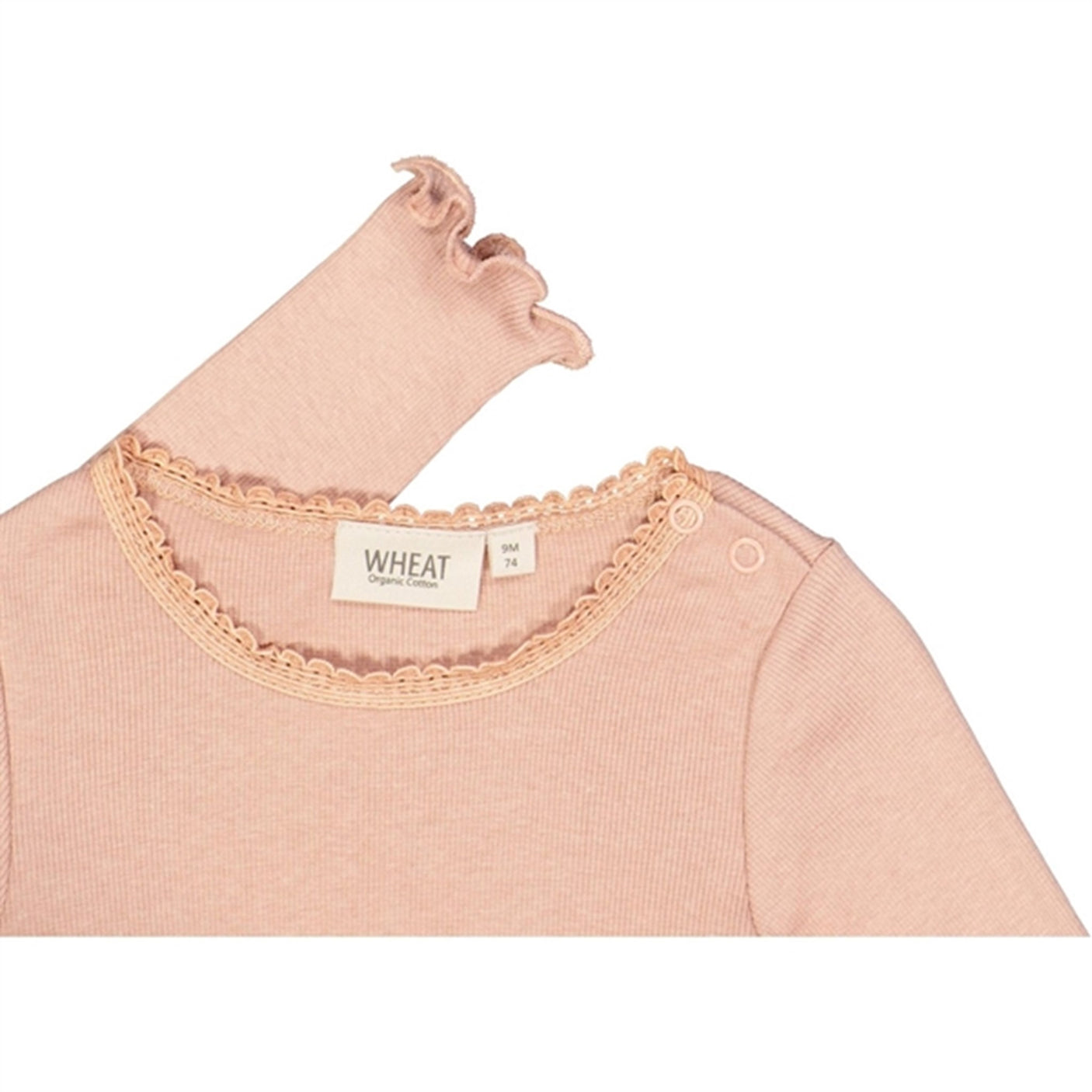 Wheat Rose Dawn Rib Lace Blouse