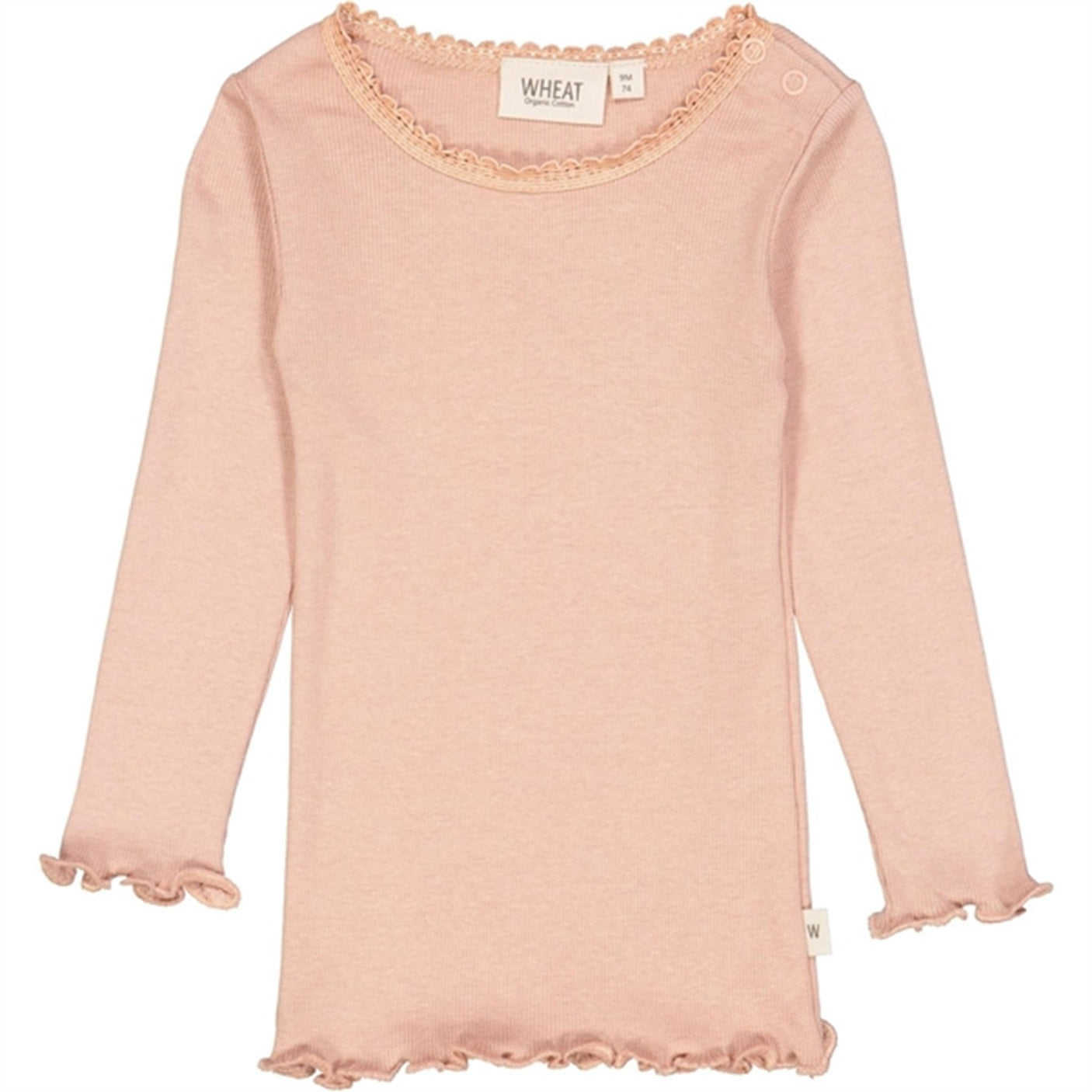 Wheat Rose Dawn Rib Lace Blouse
