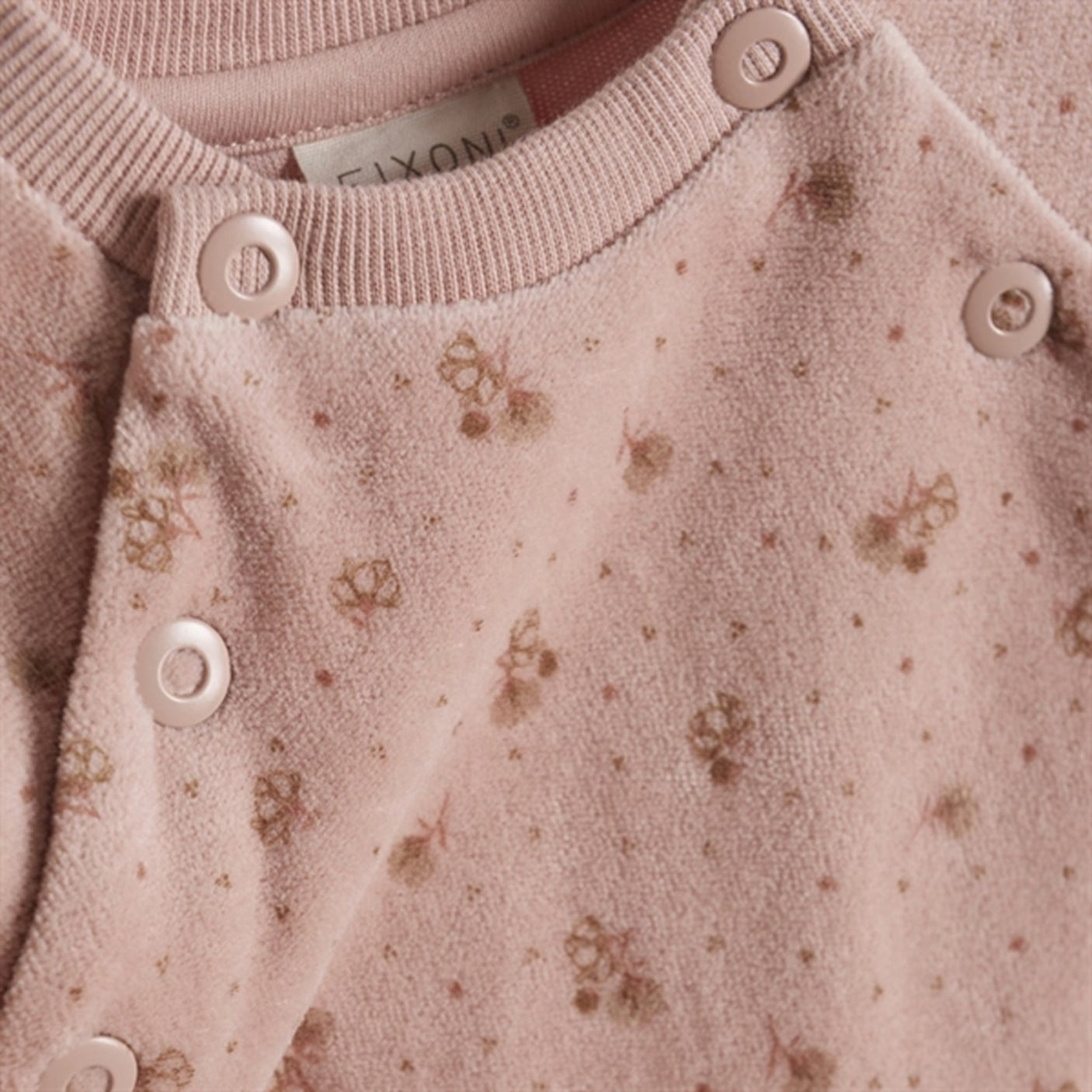 FIXONI Misty Rose Romper LS Velour