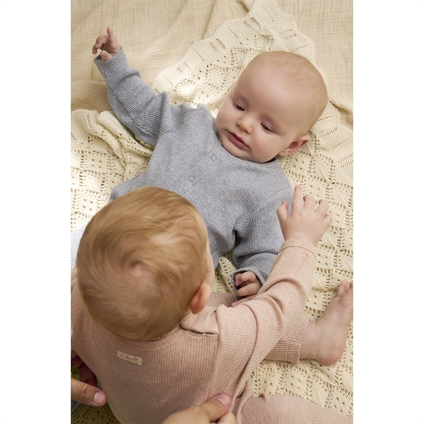 FIXONI Gray Dawn Romper LS Rib