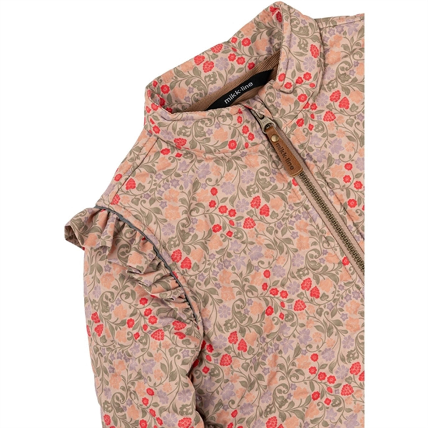 Mikk-Line Thermosæt Frill AOP Warm Taupe