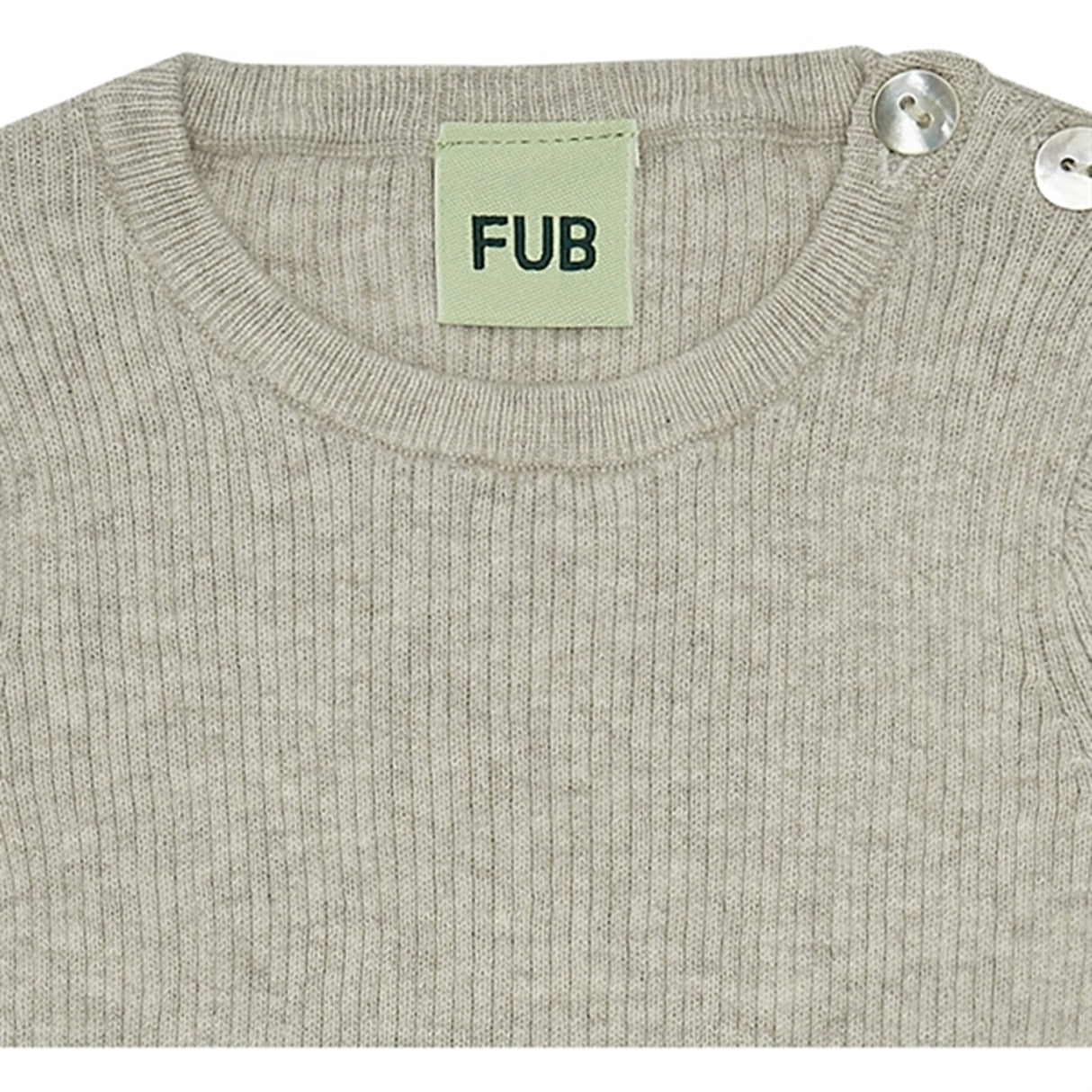 FUB Baby Rib Body Taupe Melange