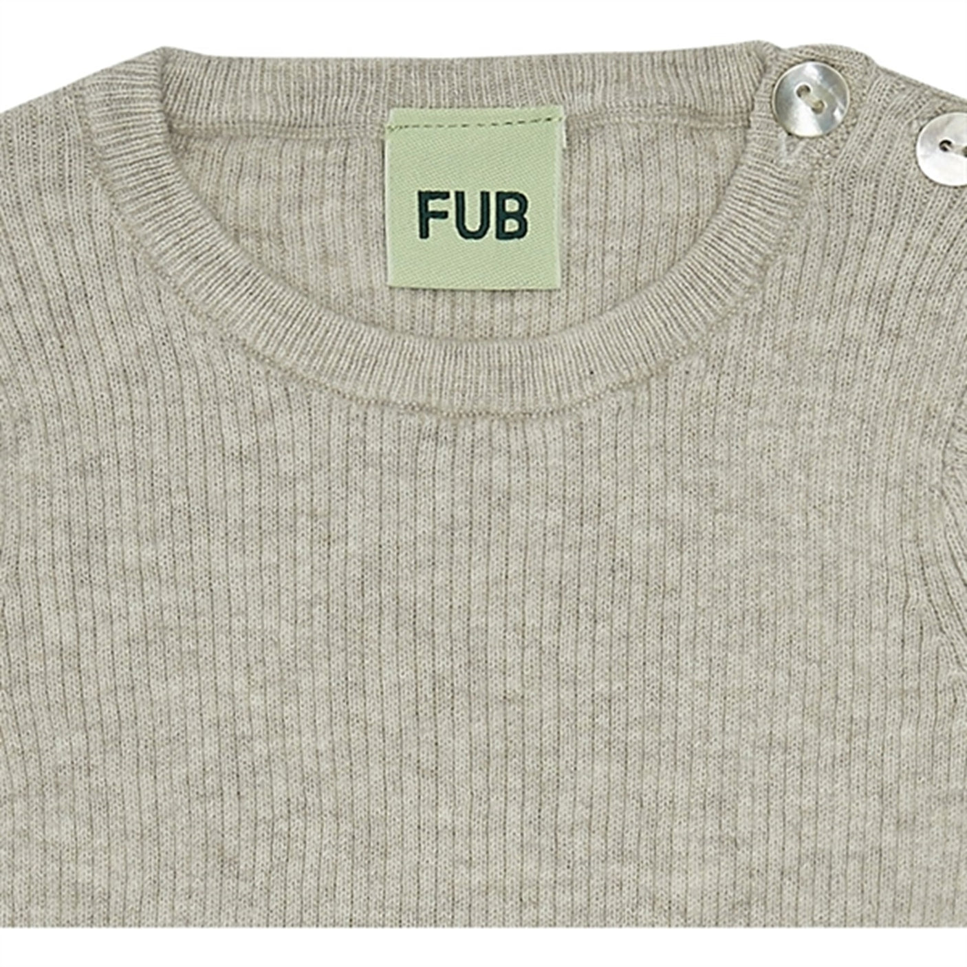 FUB Baby Rib Body Taupe Melange