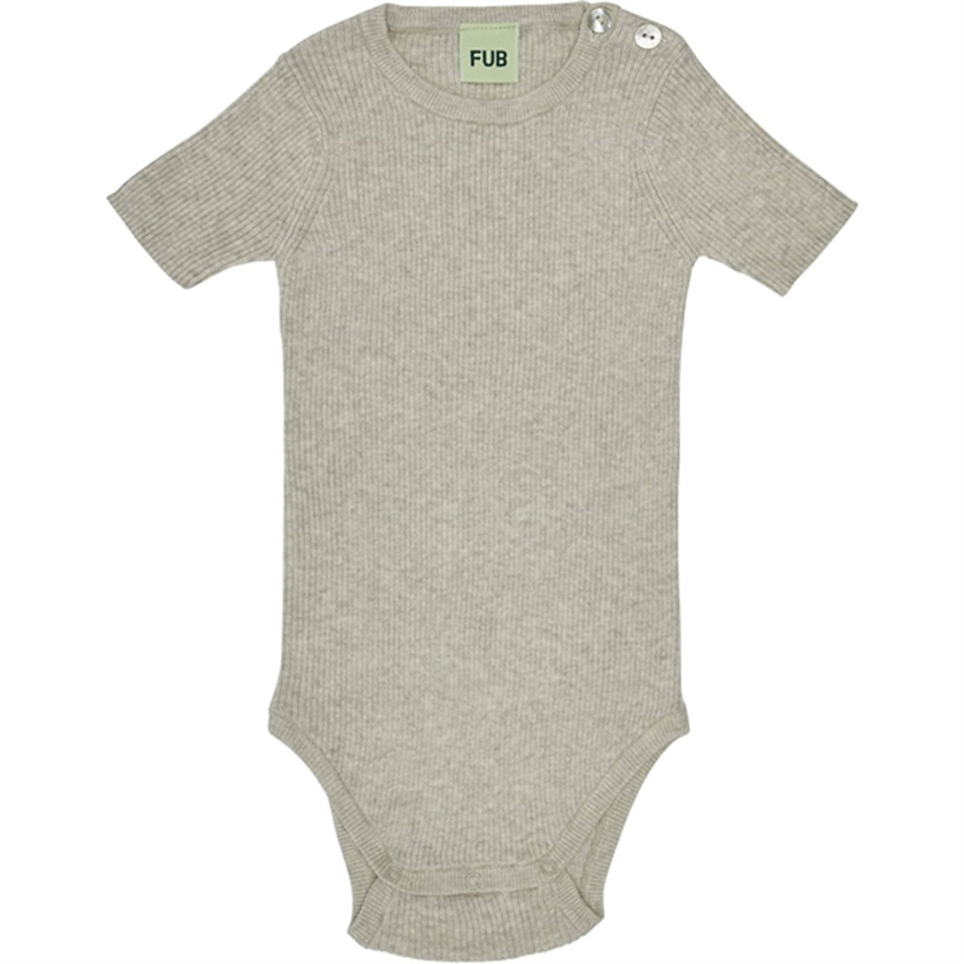 FUB Baby Rib Body Taupe Melange