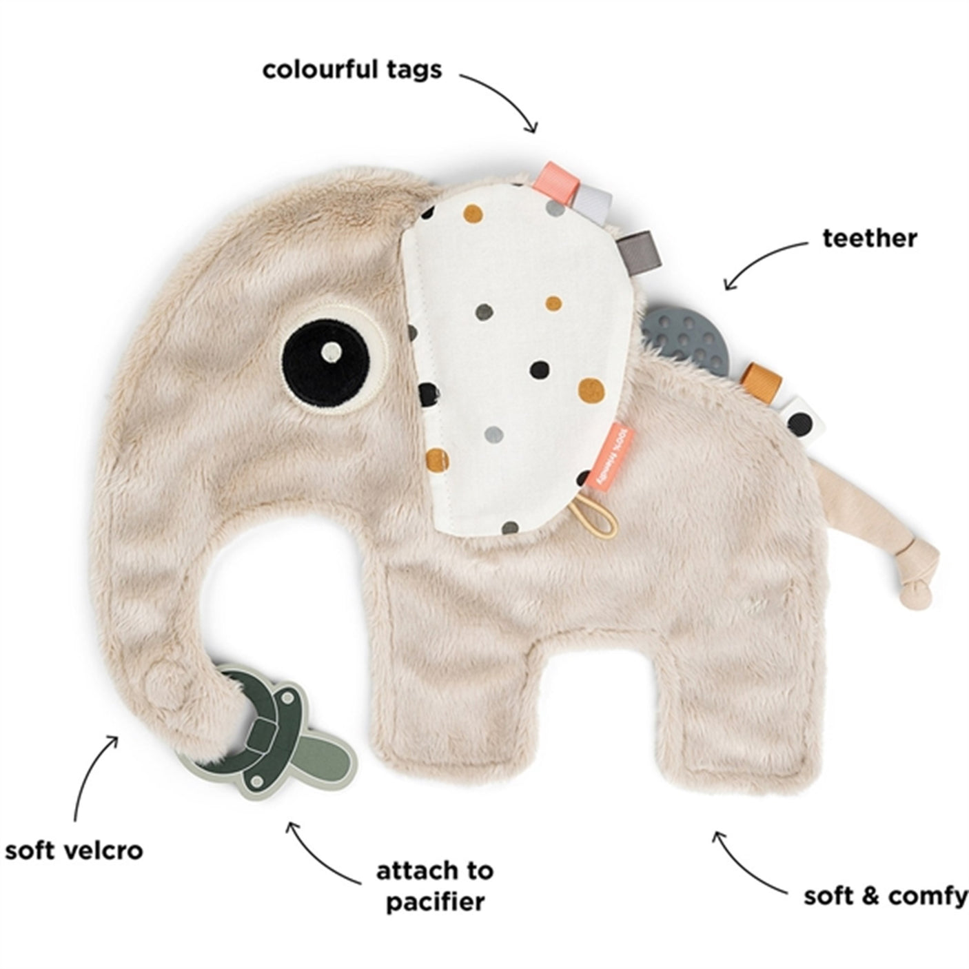 Done by Deer Comfort Blanket Elphee Sand