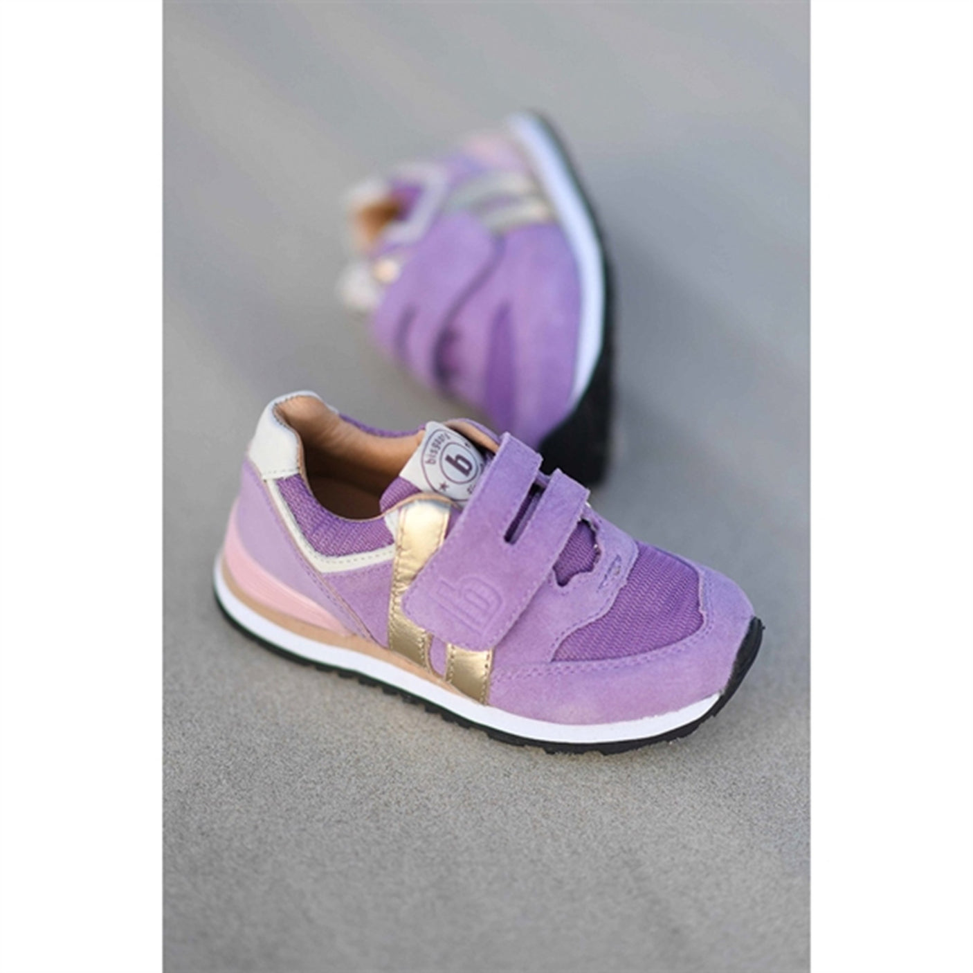 Bisgaard Winston S Velcro Shoe Lavender