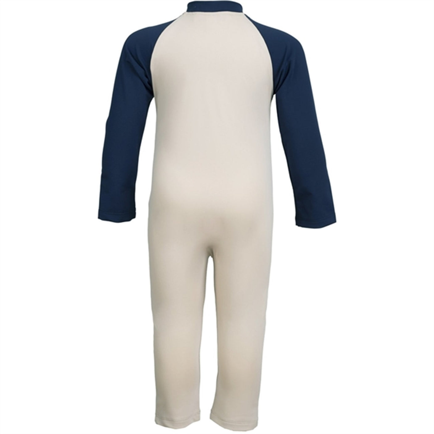 Petit Crabe Latte/Blue Multi Color Onesie with Zipper