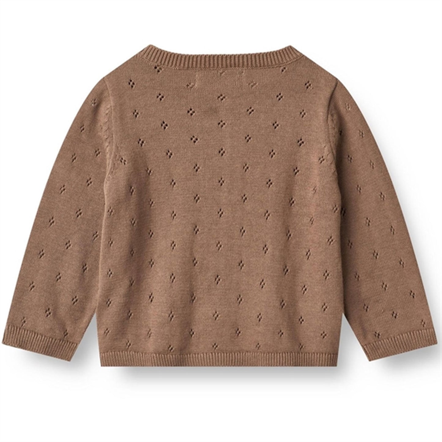 Wheat Cocoa Brown Knit Cardigan Maia