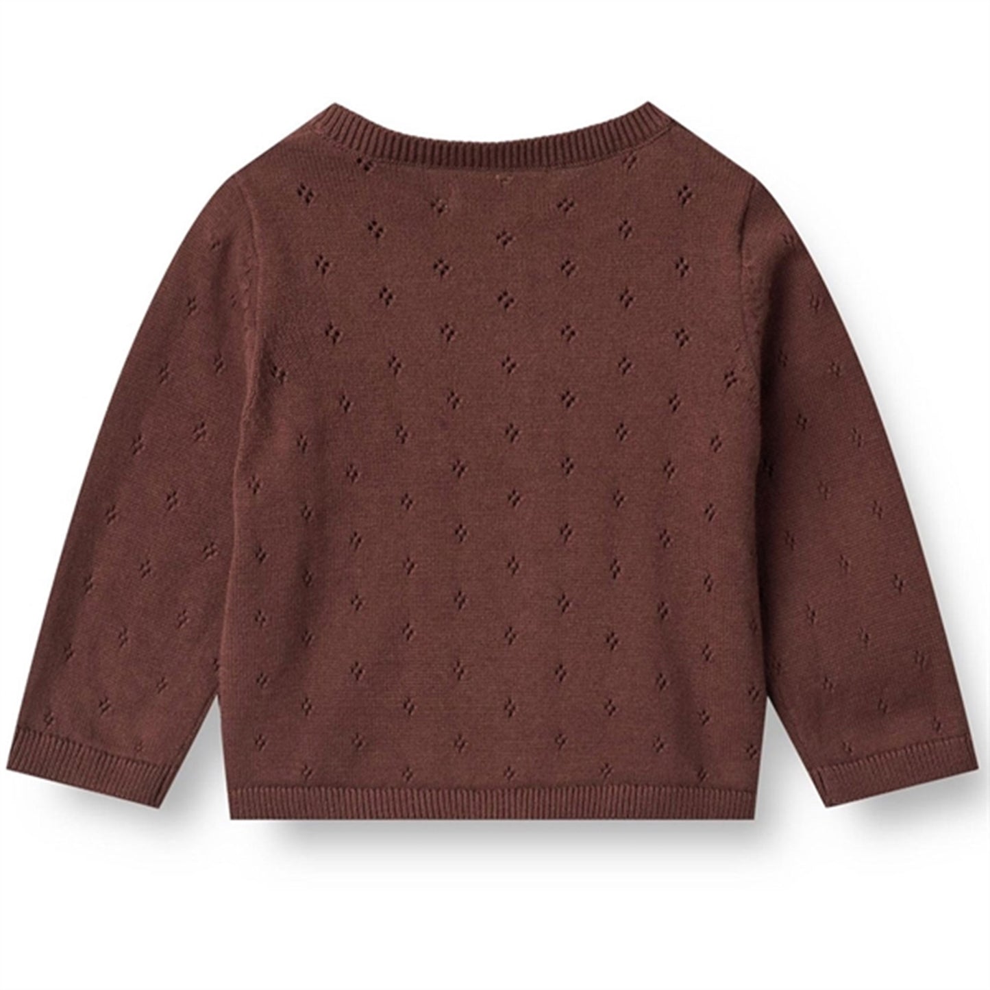 Wheat Aubergine Knit Cardigan Maia