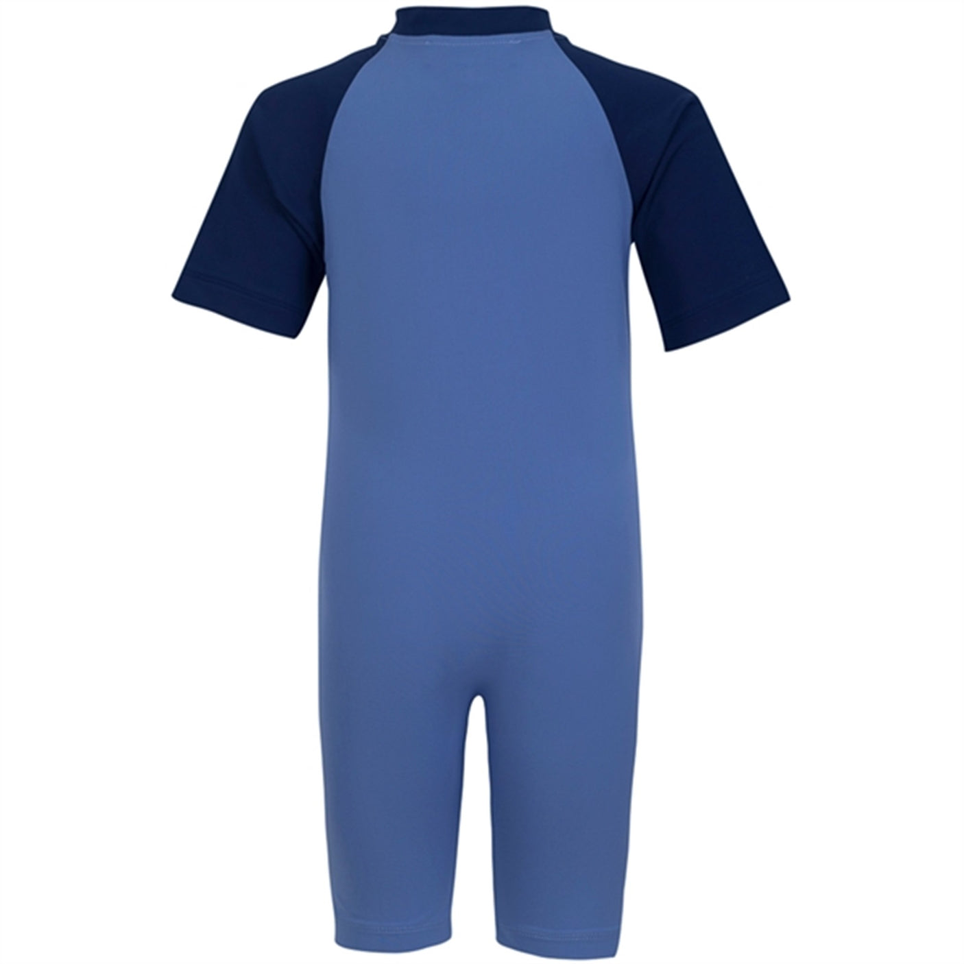 Petit Crabe Nordic/Blue Multi Color Sunsuit with Zipper
