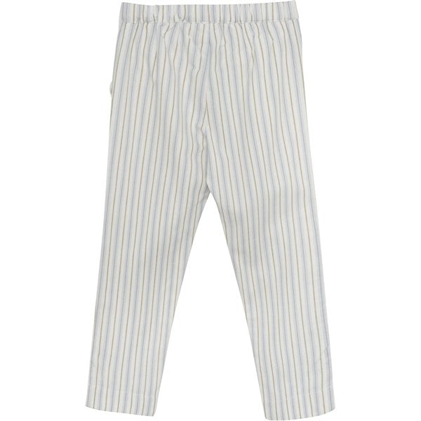 Huttelihut Woven Stripe Silver Sage Pants w. Lining