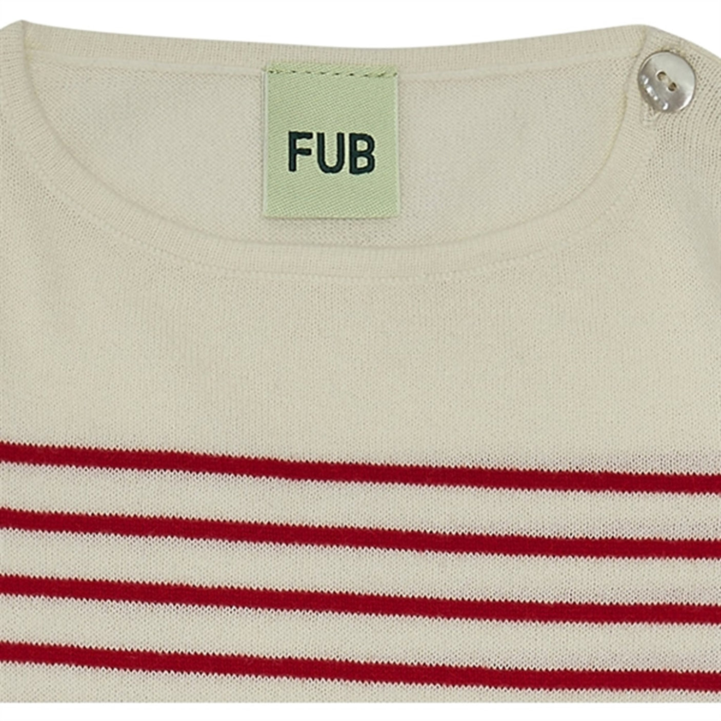 FUB Baby Blouse Ecru/Bright Red
