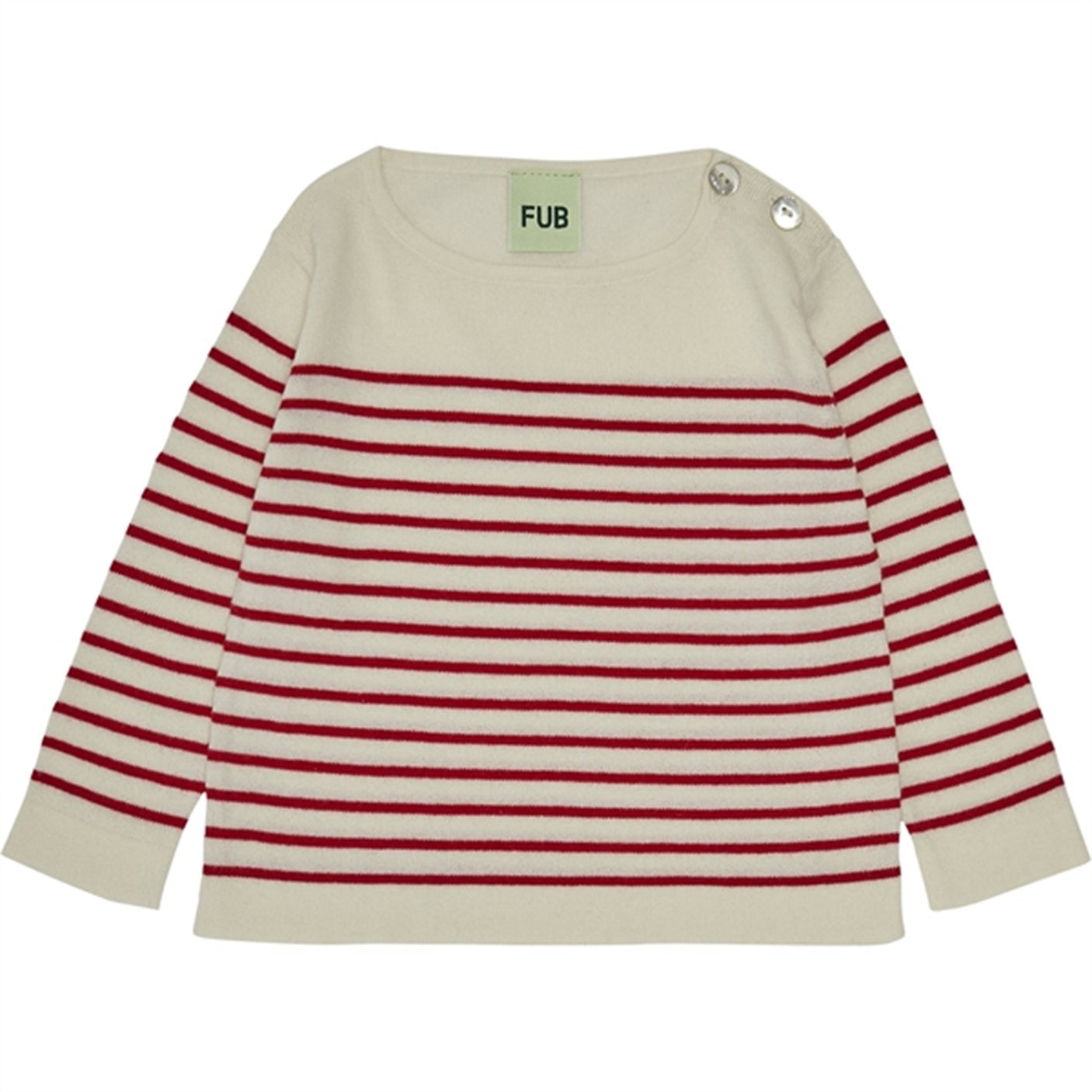 FUB Baby Blouse Ecru/Bright Red