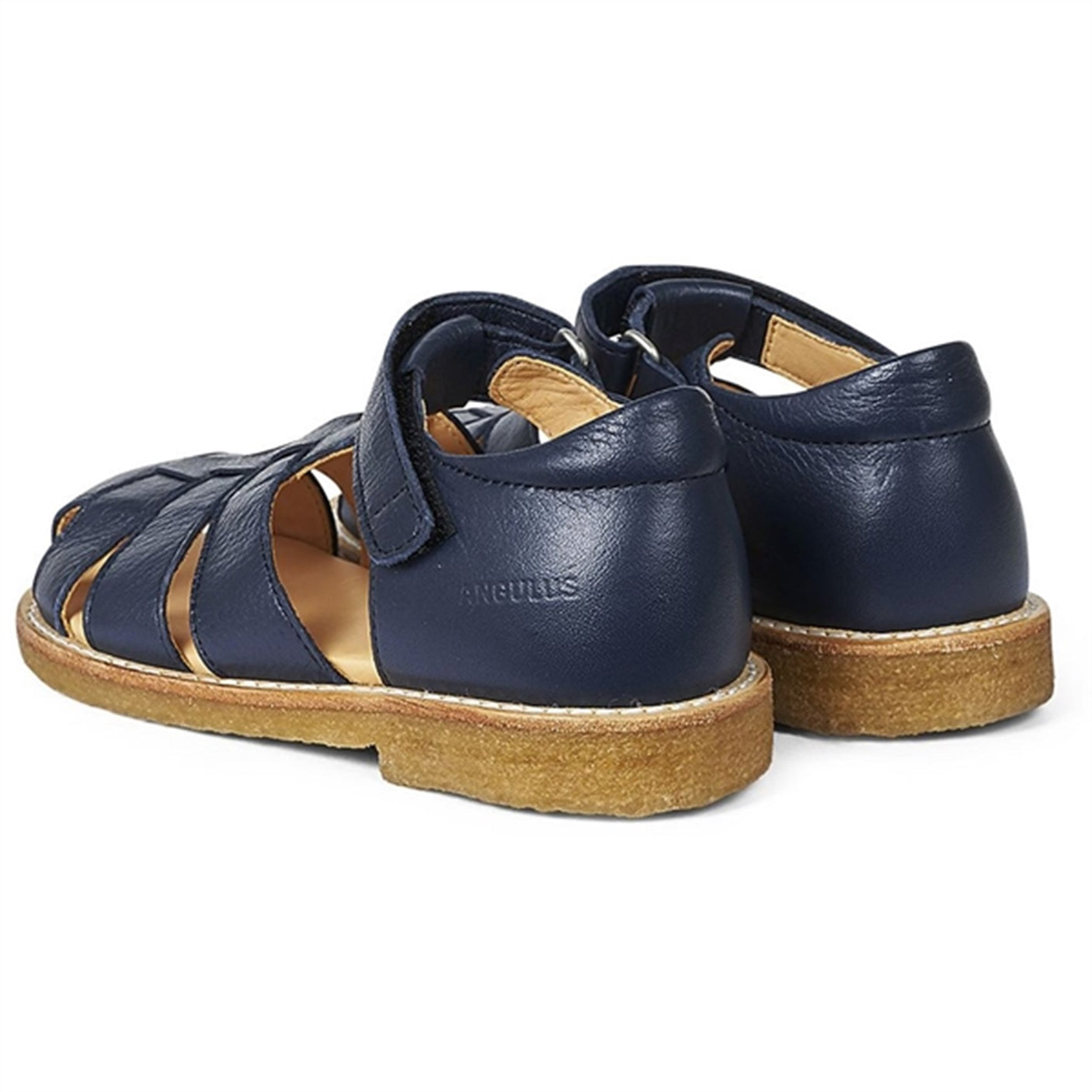 Angulus Sandal W. Velcro Navy