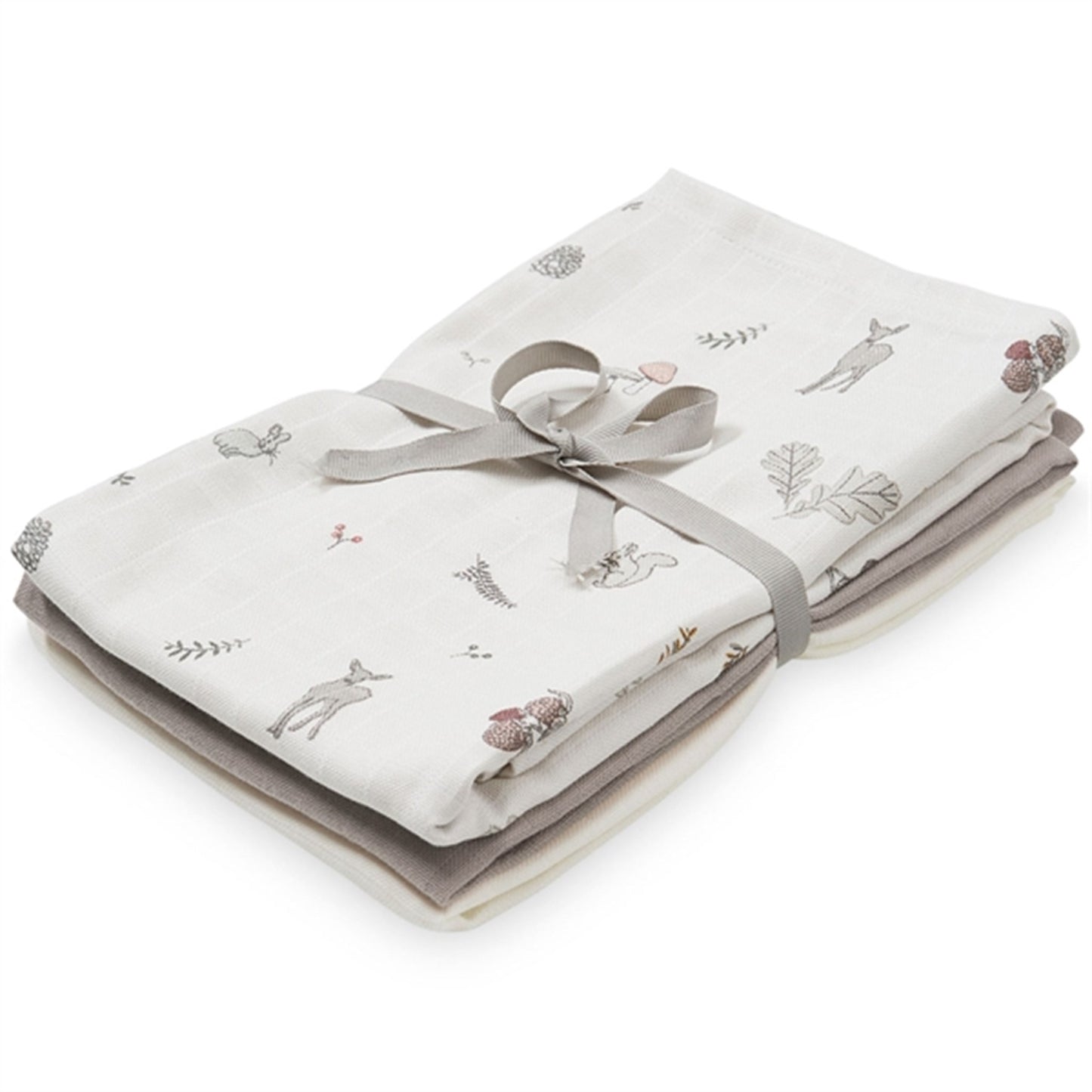 Cam Cam Copenhagen Muslin Cloth 3-Pack Fawn, Hazel, Creme White