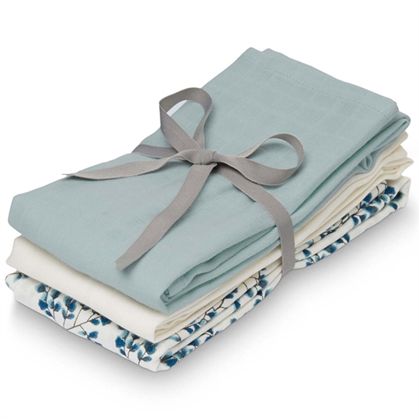 Cam Cam Copenhagen Muslin Cloth 3-pack Mix Fiori/Petroleum/Creme White