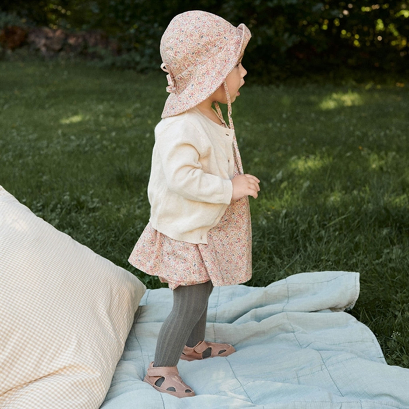 Wheat Porcelain Flowers Ayla Dress