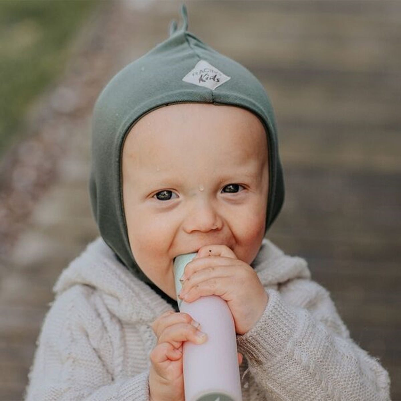 Racing Kids Dino Balaclava Top 1-layer Turtle