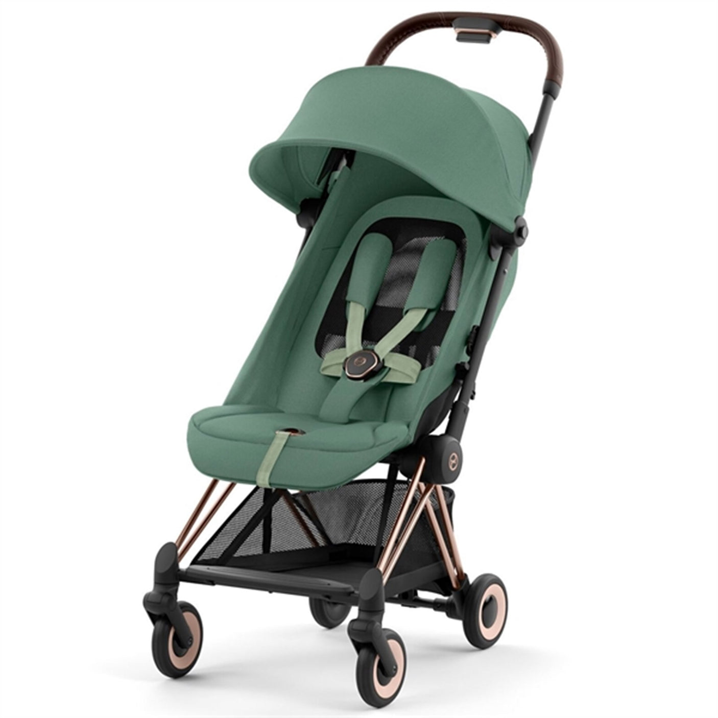 Cybex Coya Stroller Rosegold Leaf Green