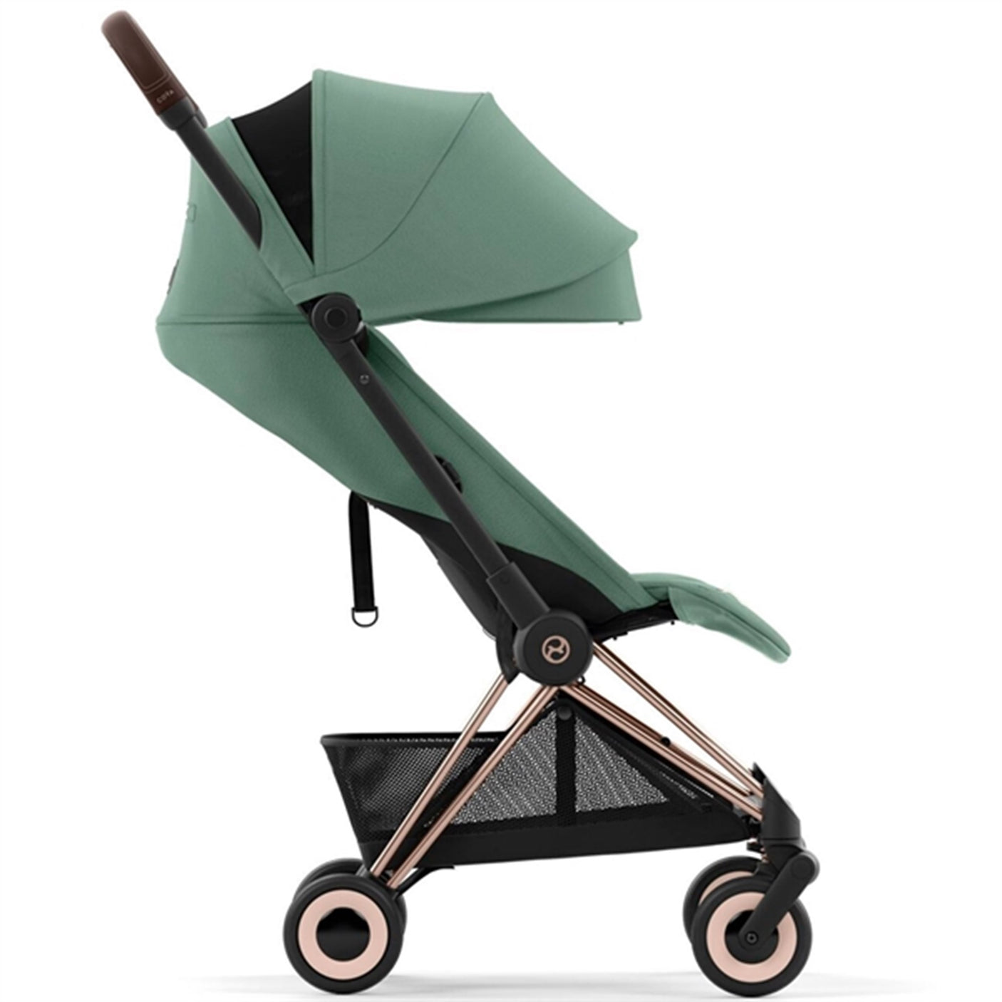 Cybex Coya Stroller Rosegold Leaf Green
