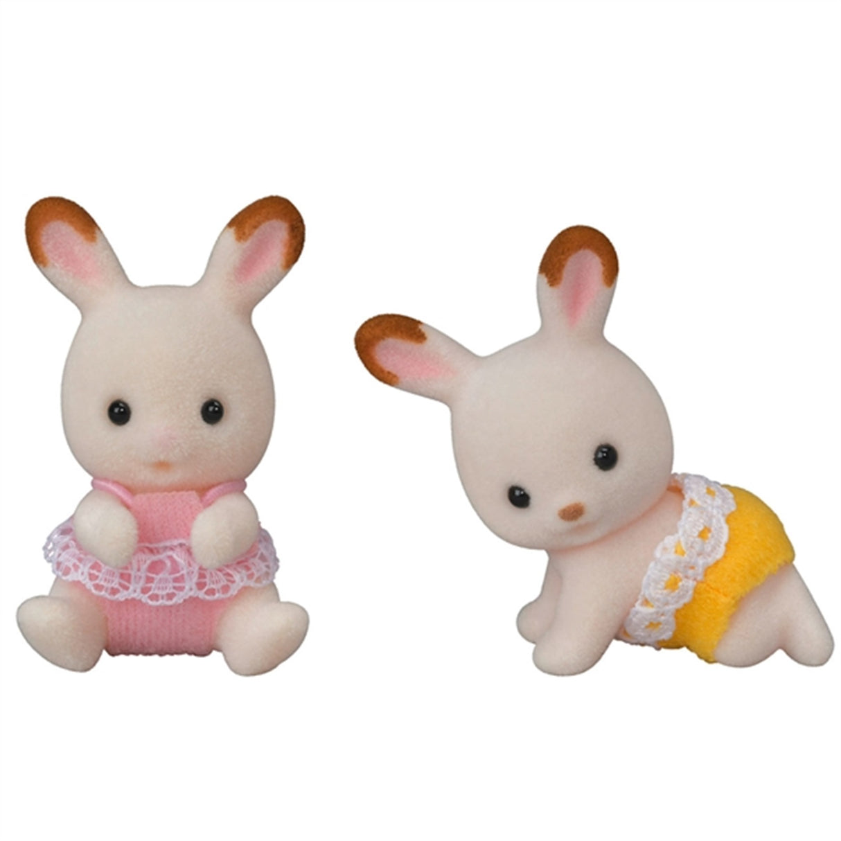 Sylvanian Families® Chocolate Rabbit Twins Set (New Pram)