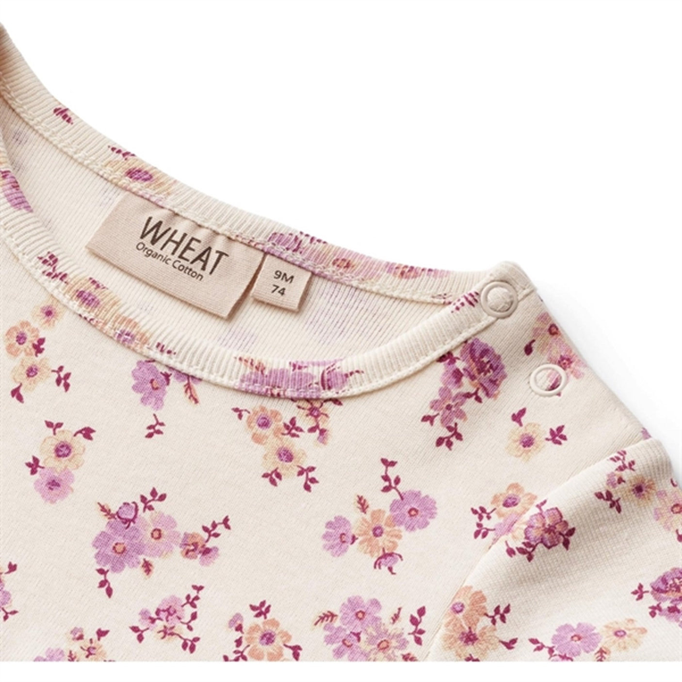 Wheat Shell Flowers Jersey Dress Nova