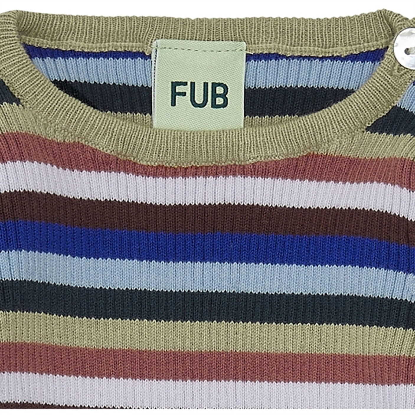 FUB Baby Striped Rib Blouse Multi Stripe