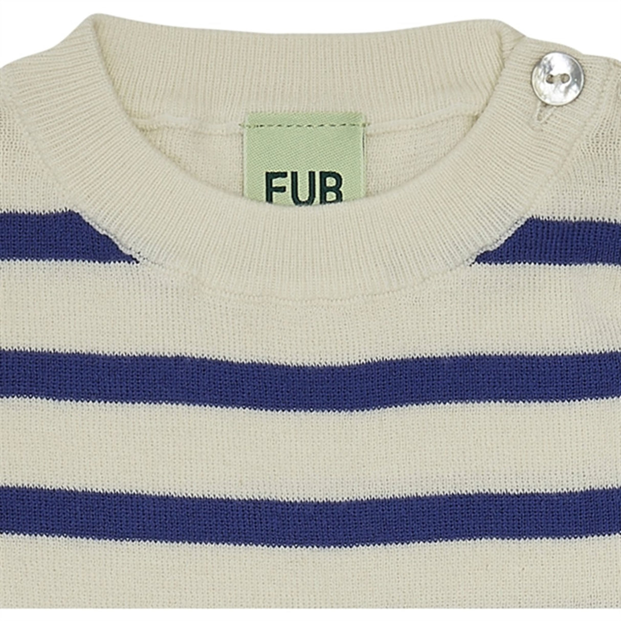 FUB Baby Blouse Ecru/Cobolt