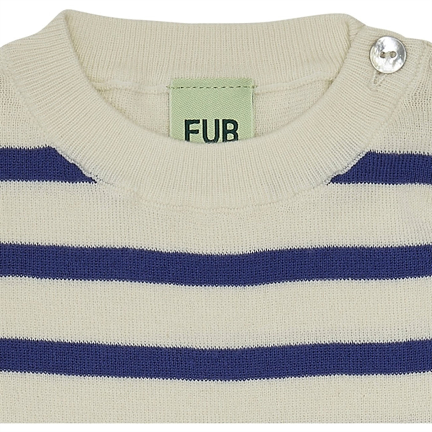 FUB Baby Blouse Ecru/Cobolt